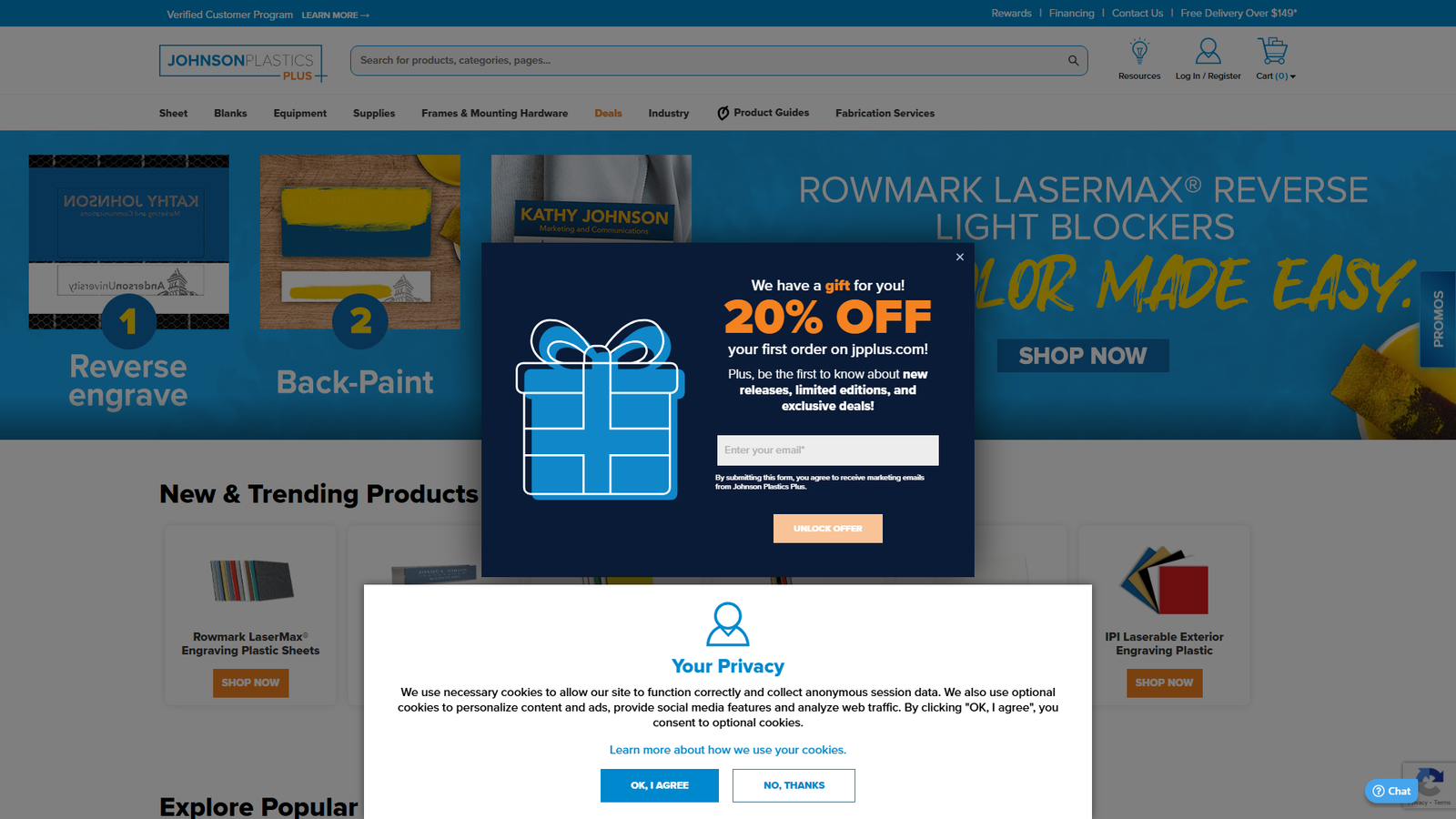 Johnson Plastics Plus lucky clothing transfers