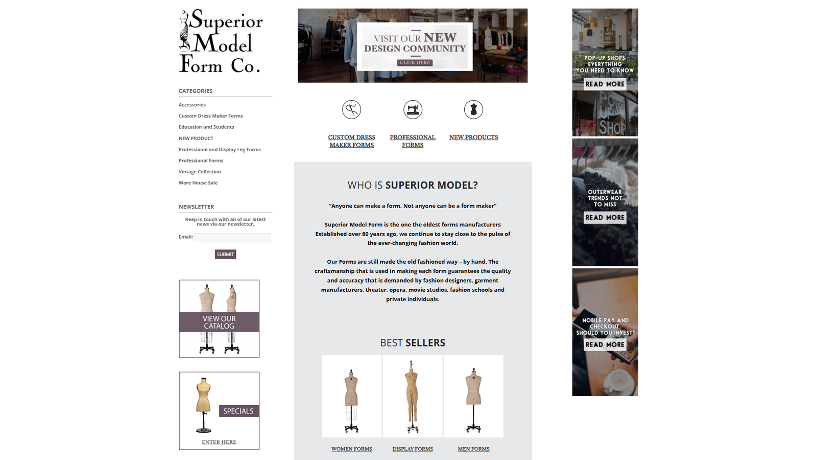 Superior Model Form garment wholesalers New York