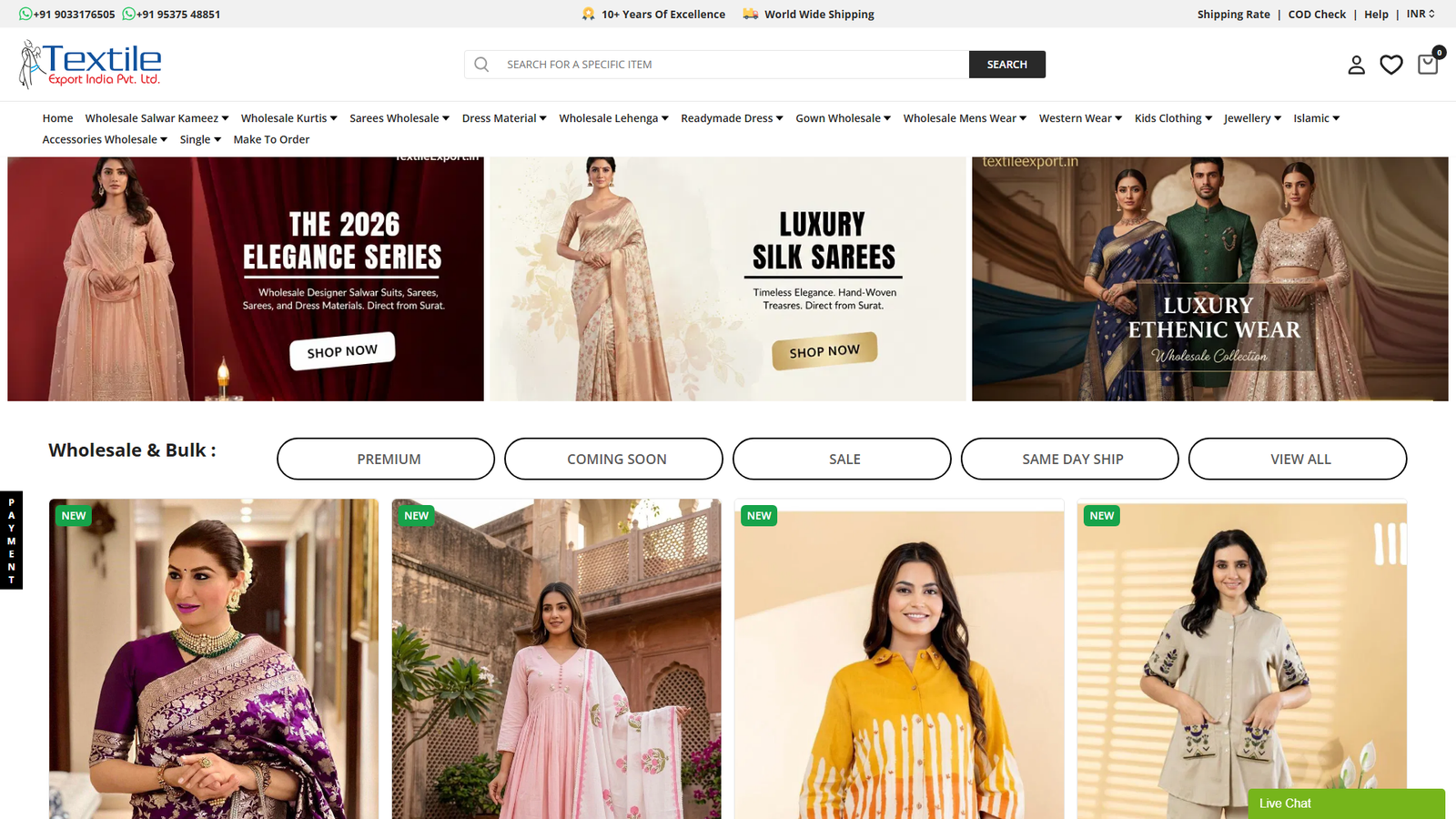 Textile Export bohemian style apparel