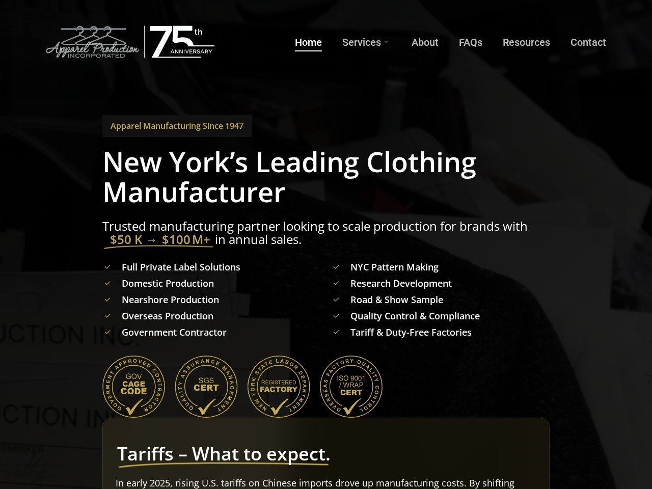 Apparel Production Inc. garment creator