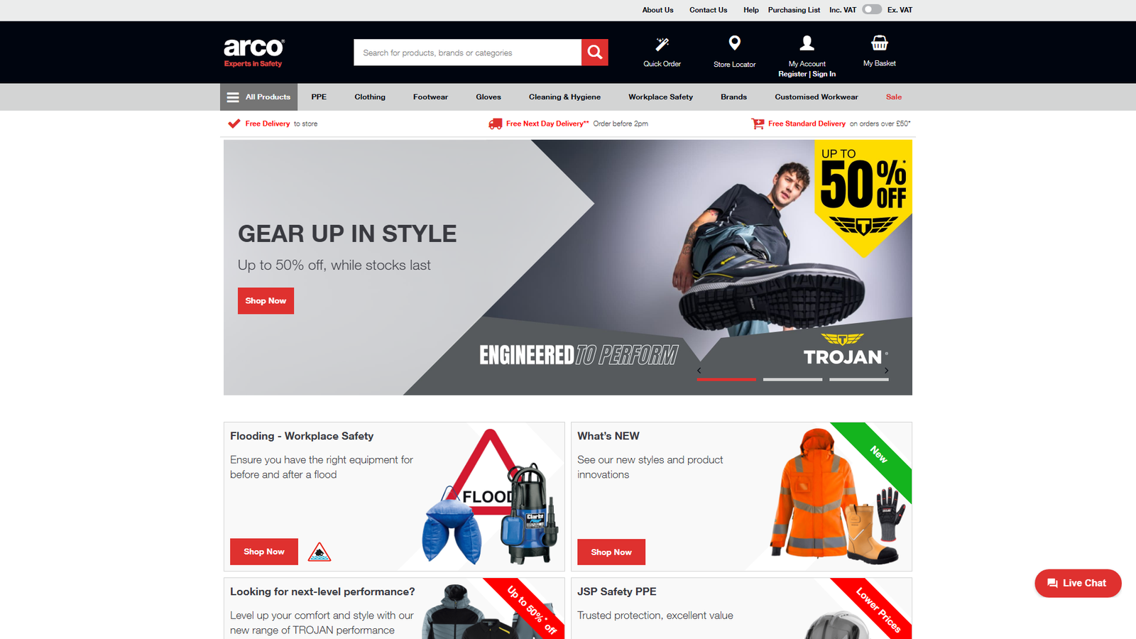 Arco Safety clothing distributors