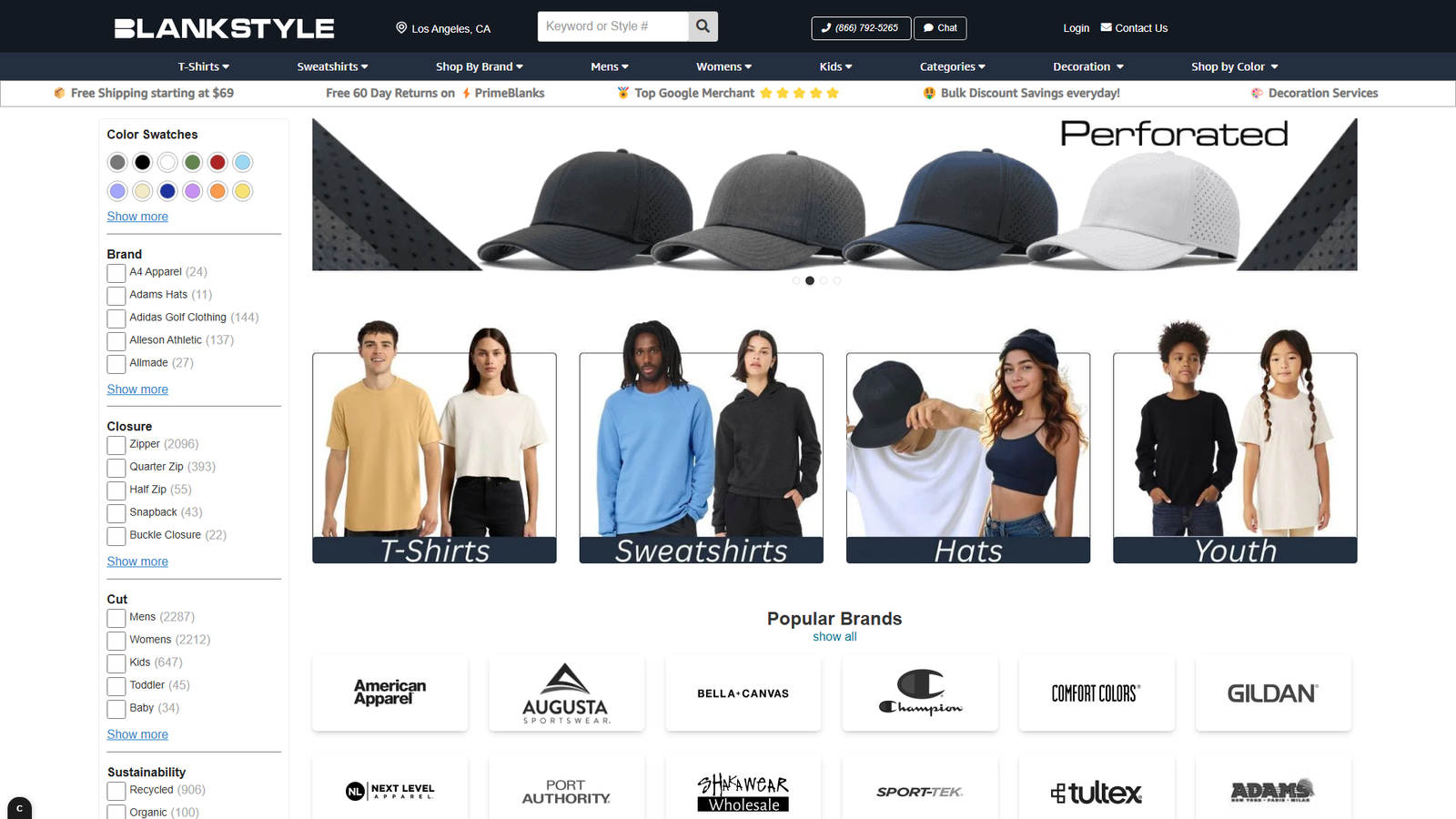 Blankstyle wholesale stitched clothing