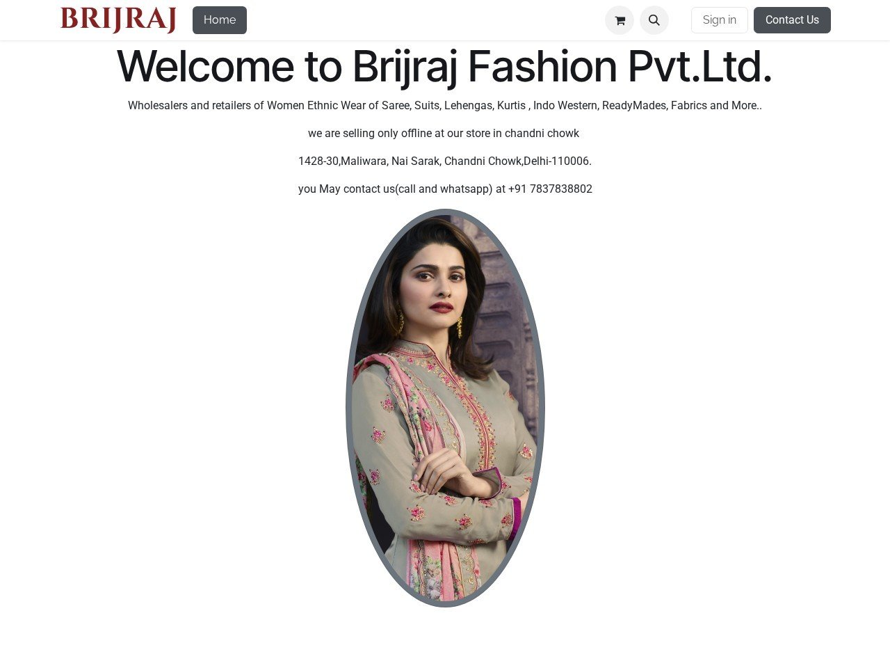 Brij Raj Fashion Pvt. Ltd. Traditional clothing suppliers