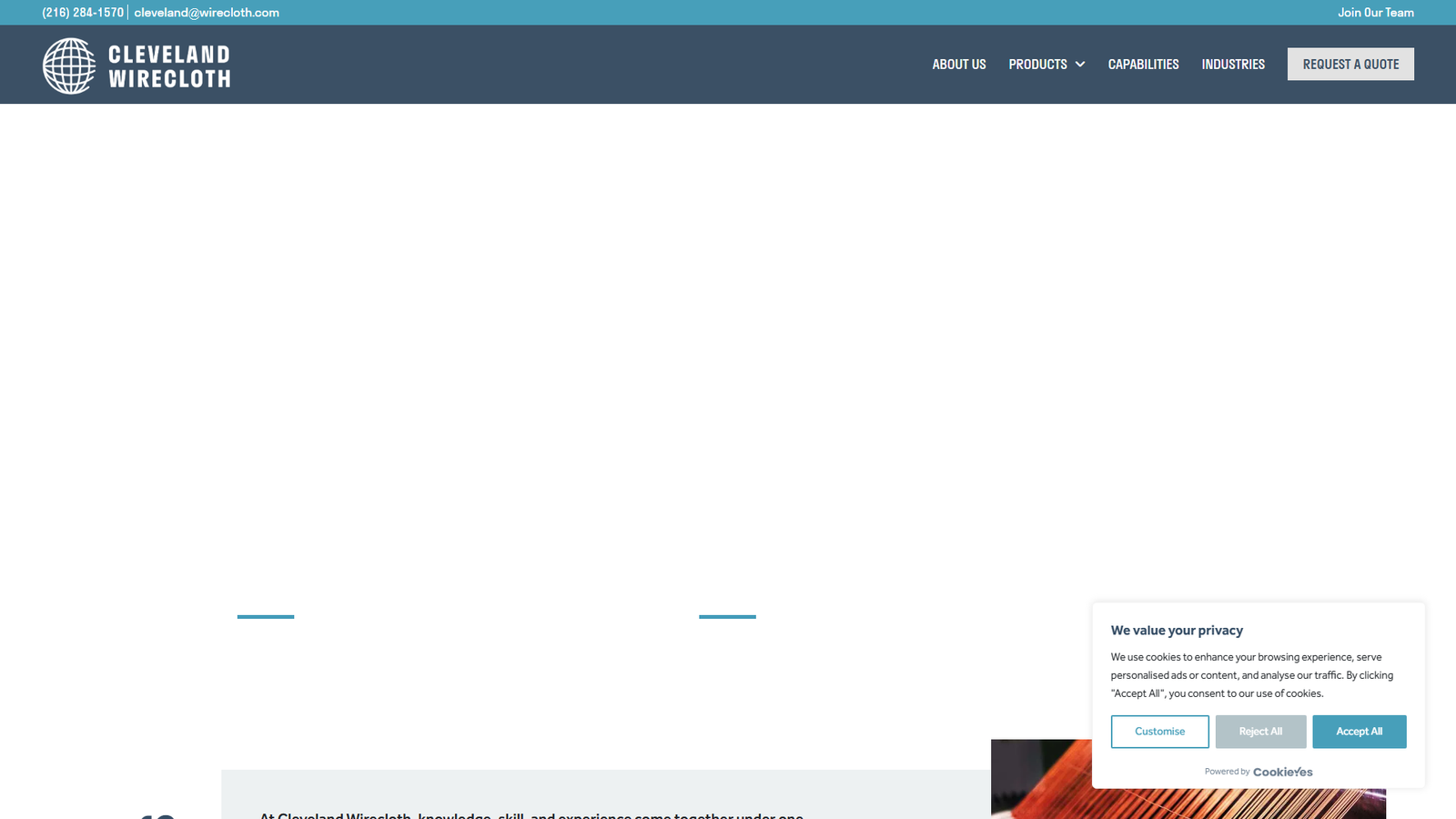 Cleveland Wirecloth metal mesh manufacturers