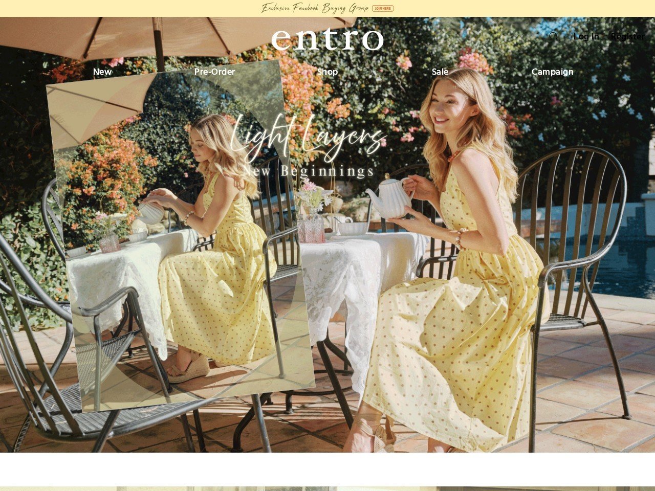 Entro female clothing supply