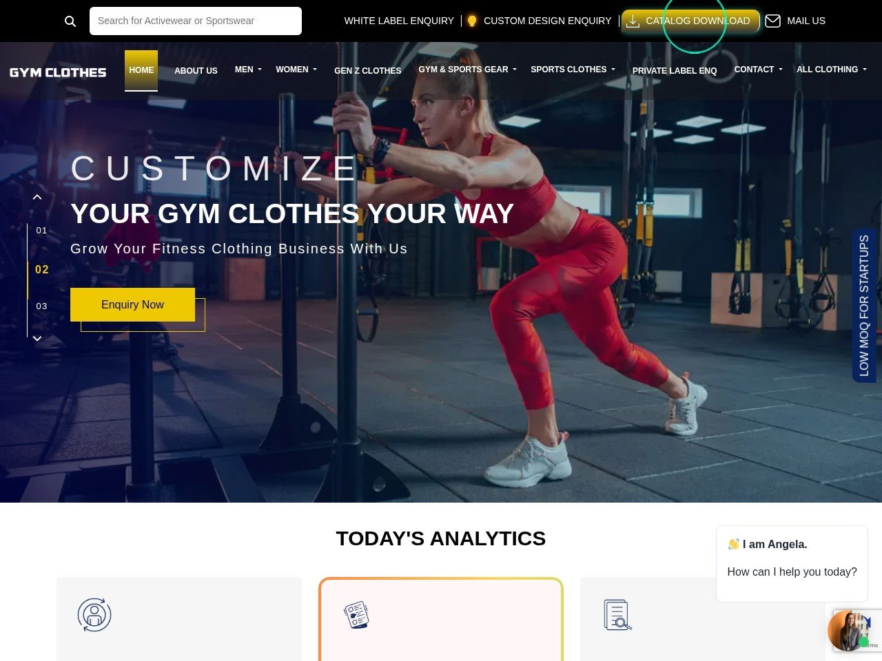 Gym Clothes athletic clothing vendor