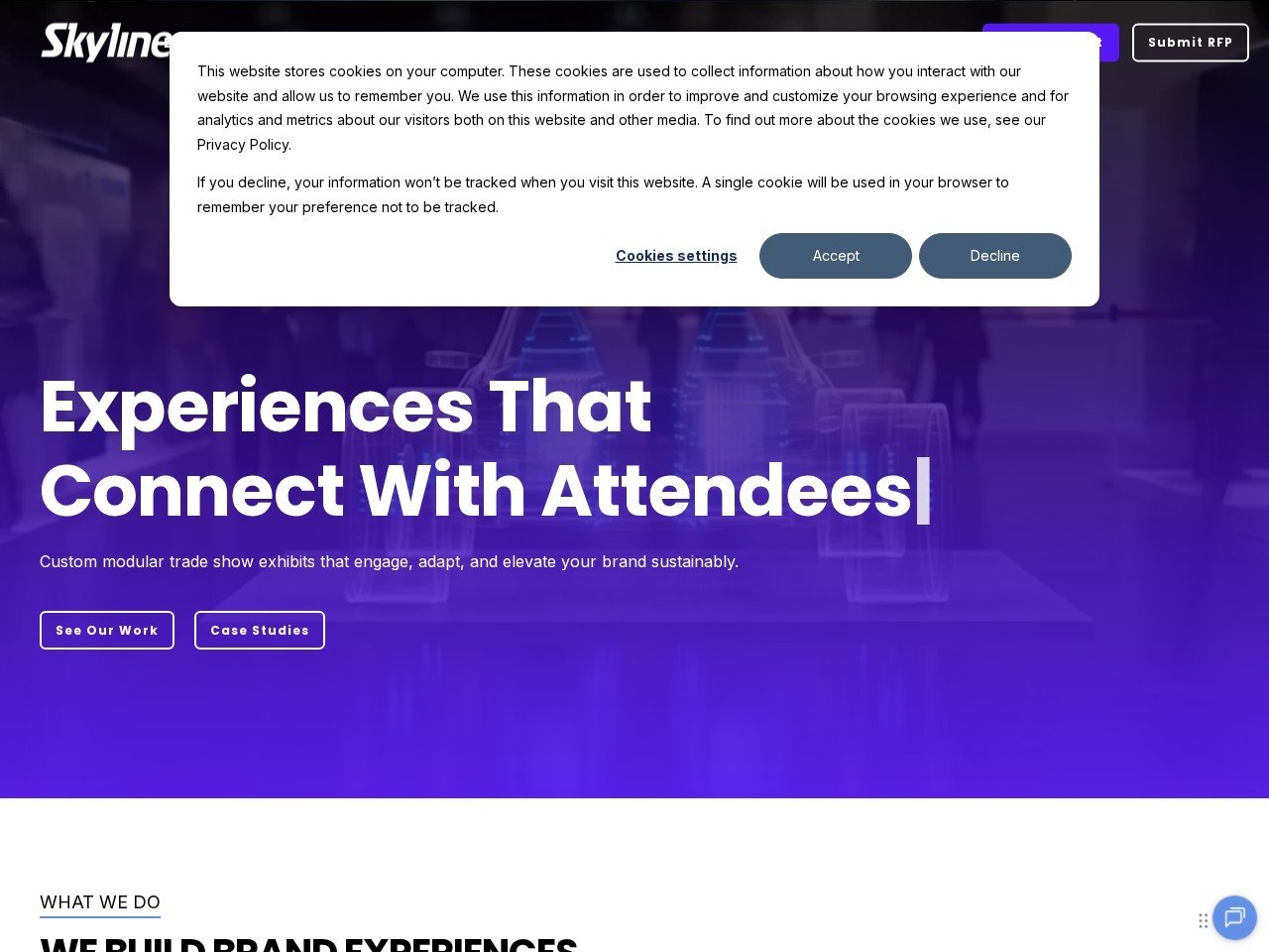 Skyline Exhibits marketing event cloth