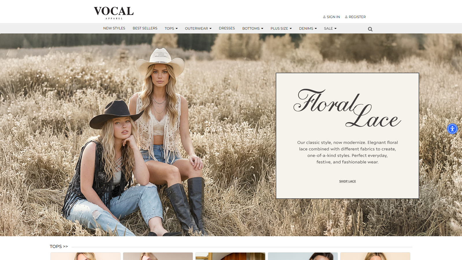 Vocal Apparel boutique garment distributors