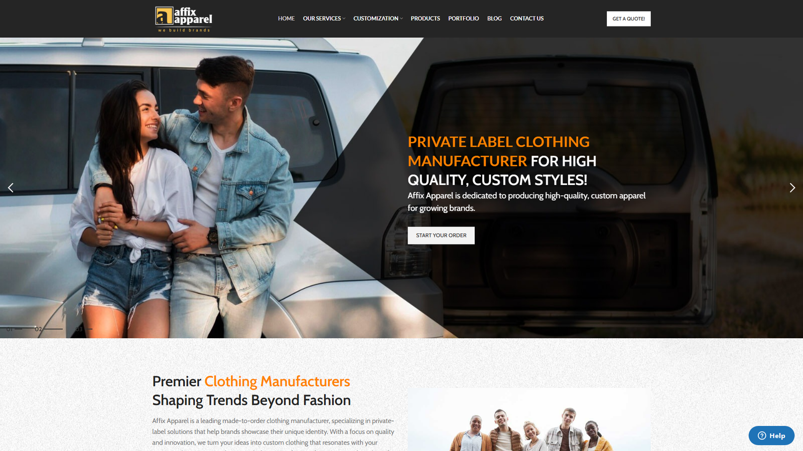 Affix Apparel textile manufacturer