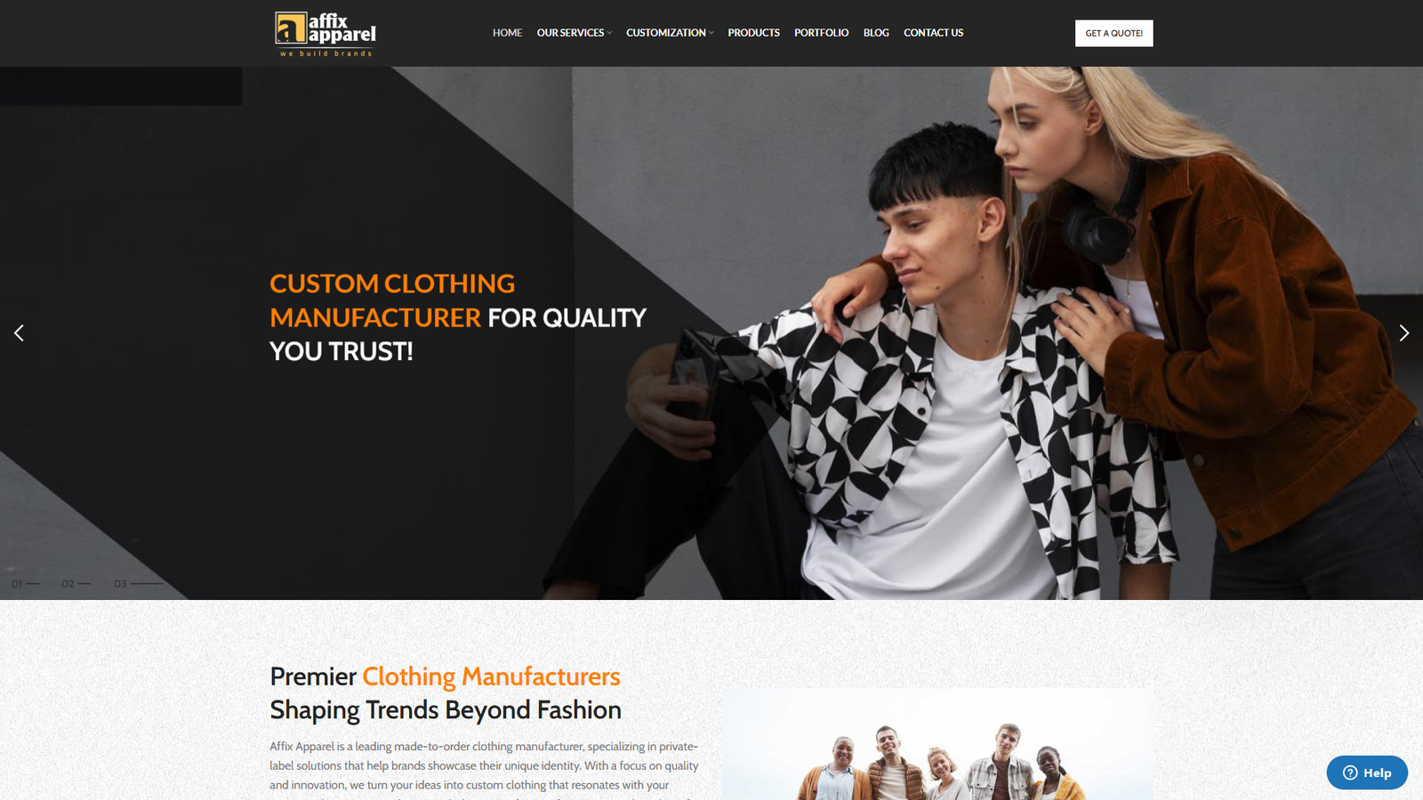 Affix Apparel high-quality textile manufacturers