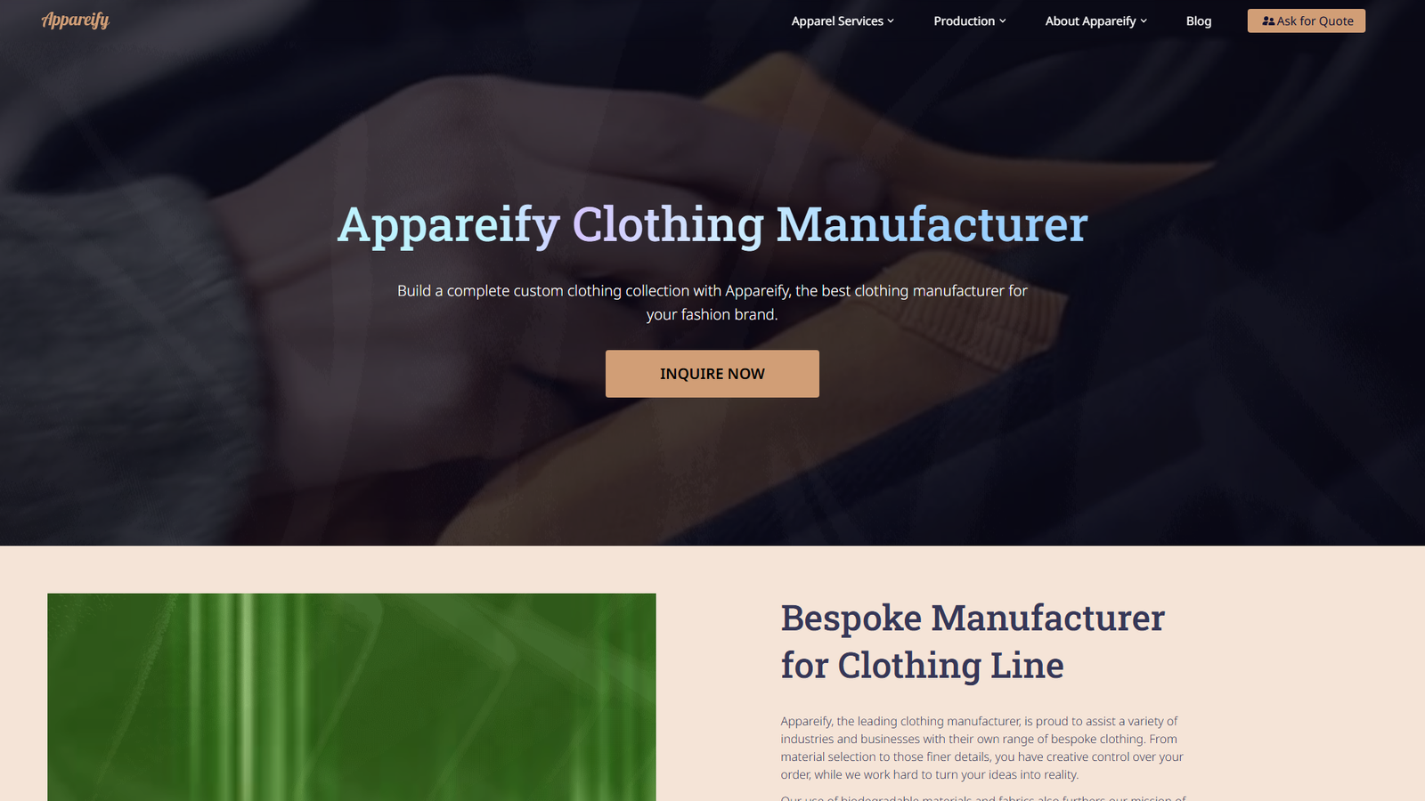 Appareify performance wear suppliers
