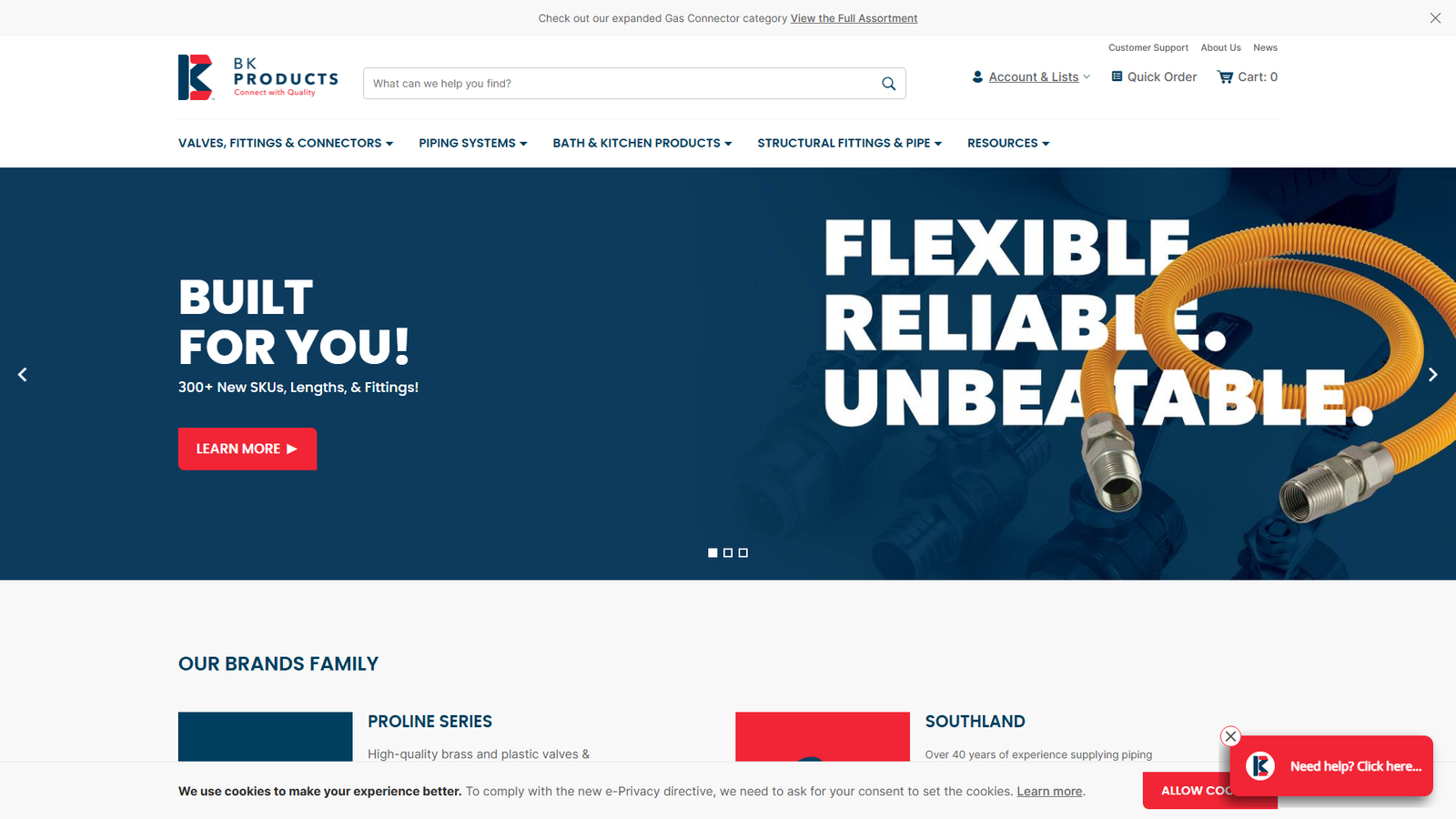 B&K Products water supply connectors B&K Products water supply connectors