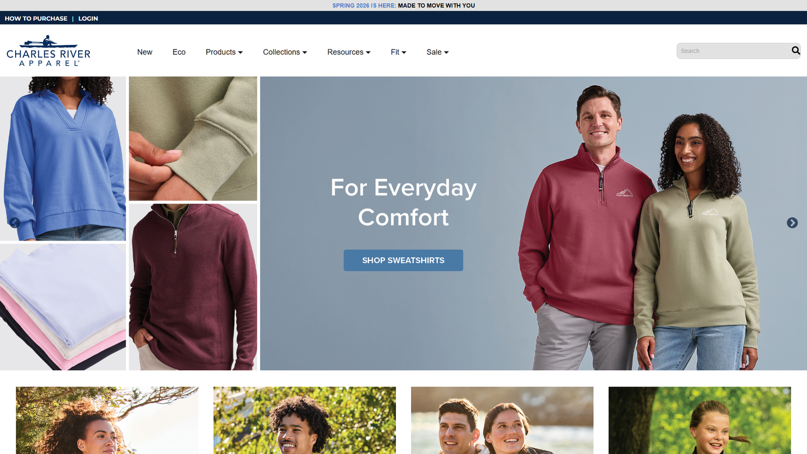 Charles River Apparel gym clothing supplier