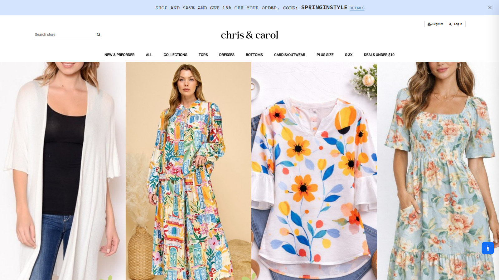 Chris & Carol affordable clothing vendors