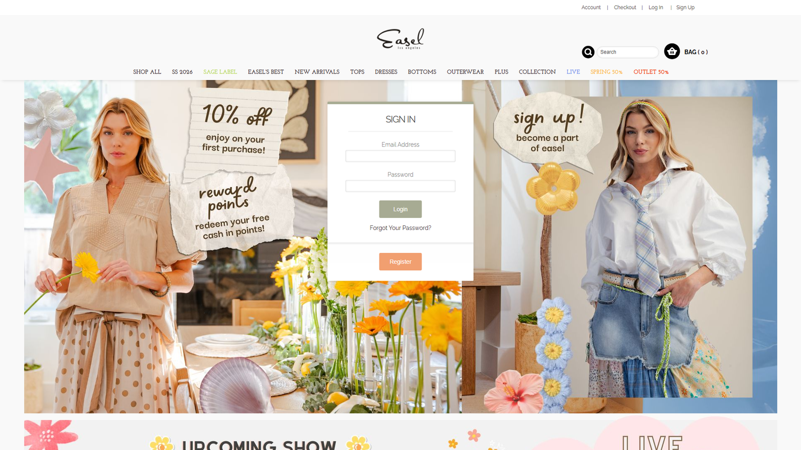 Easel affordable clothing wholesale