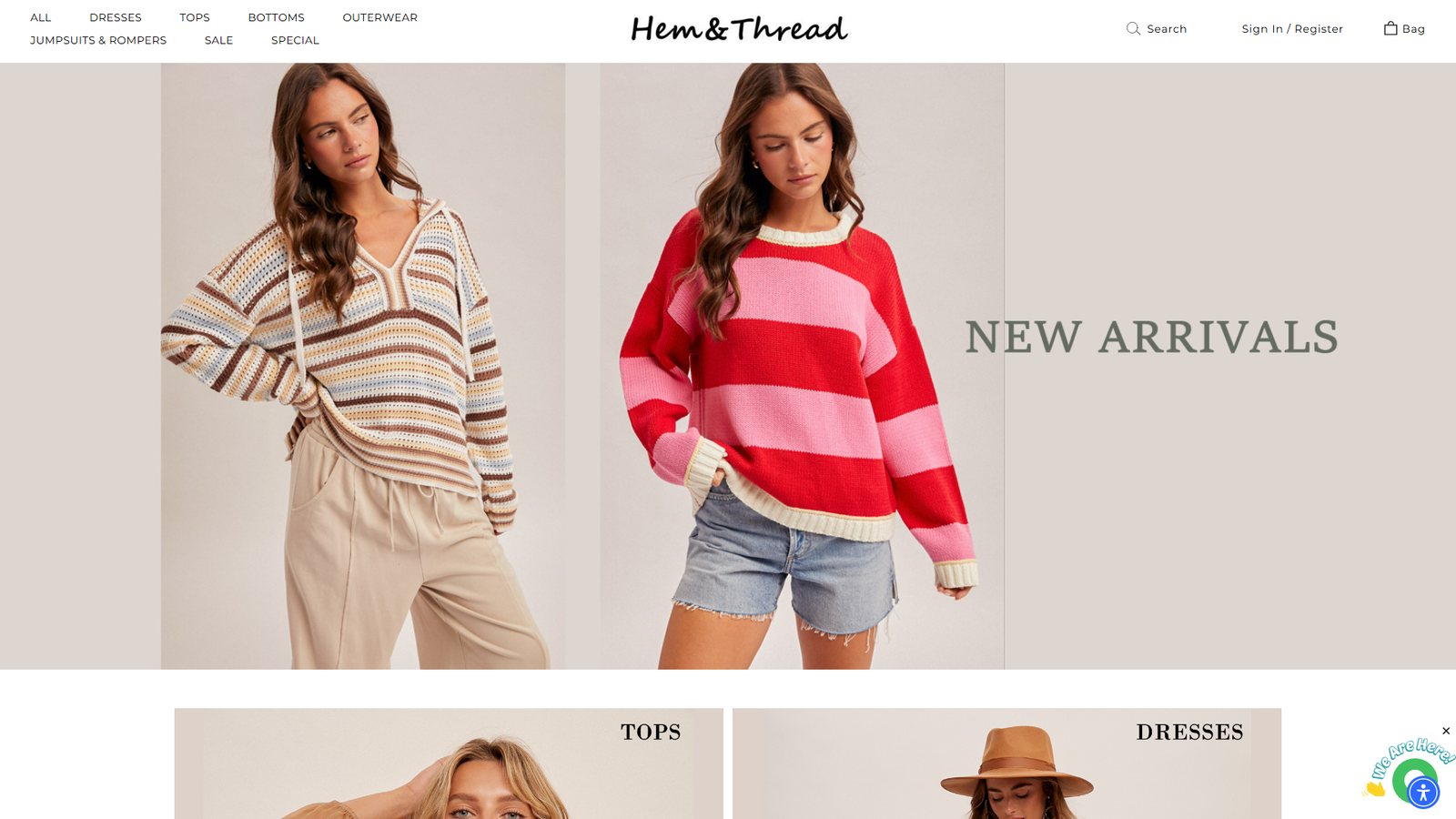 Hem & Thread wholesale women's wear