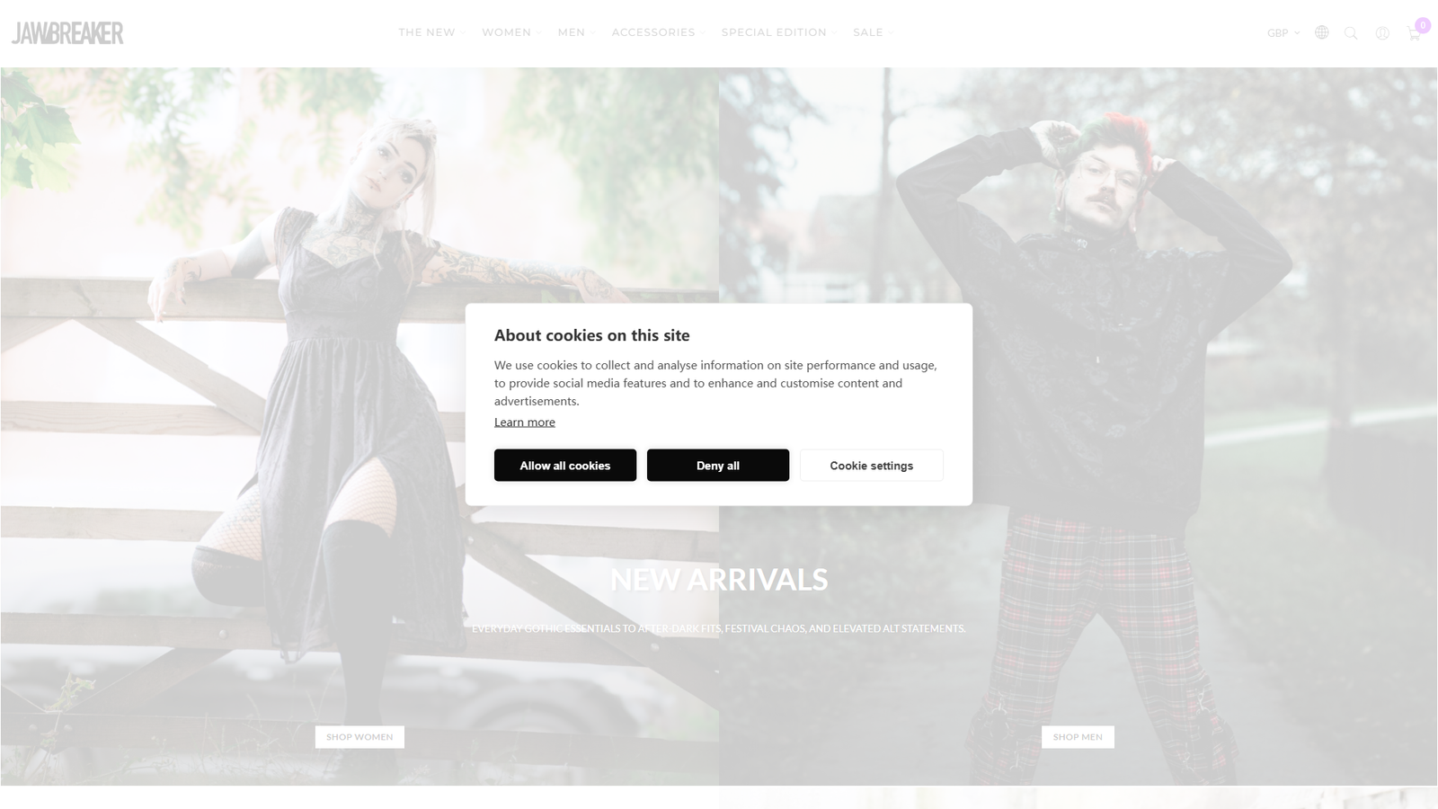 Jawbreaker Clothing Victorian goth style