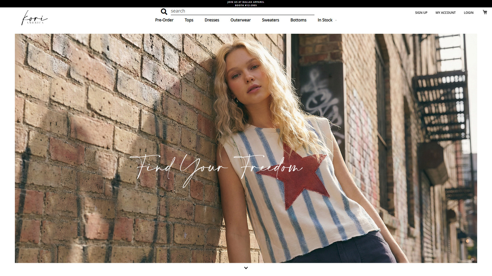 Kori America boutique garments wholesale