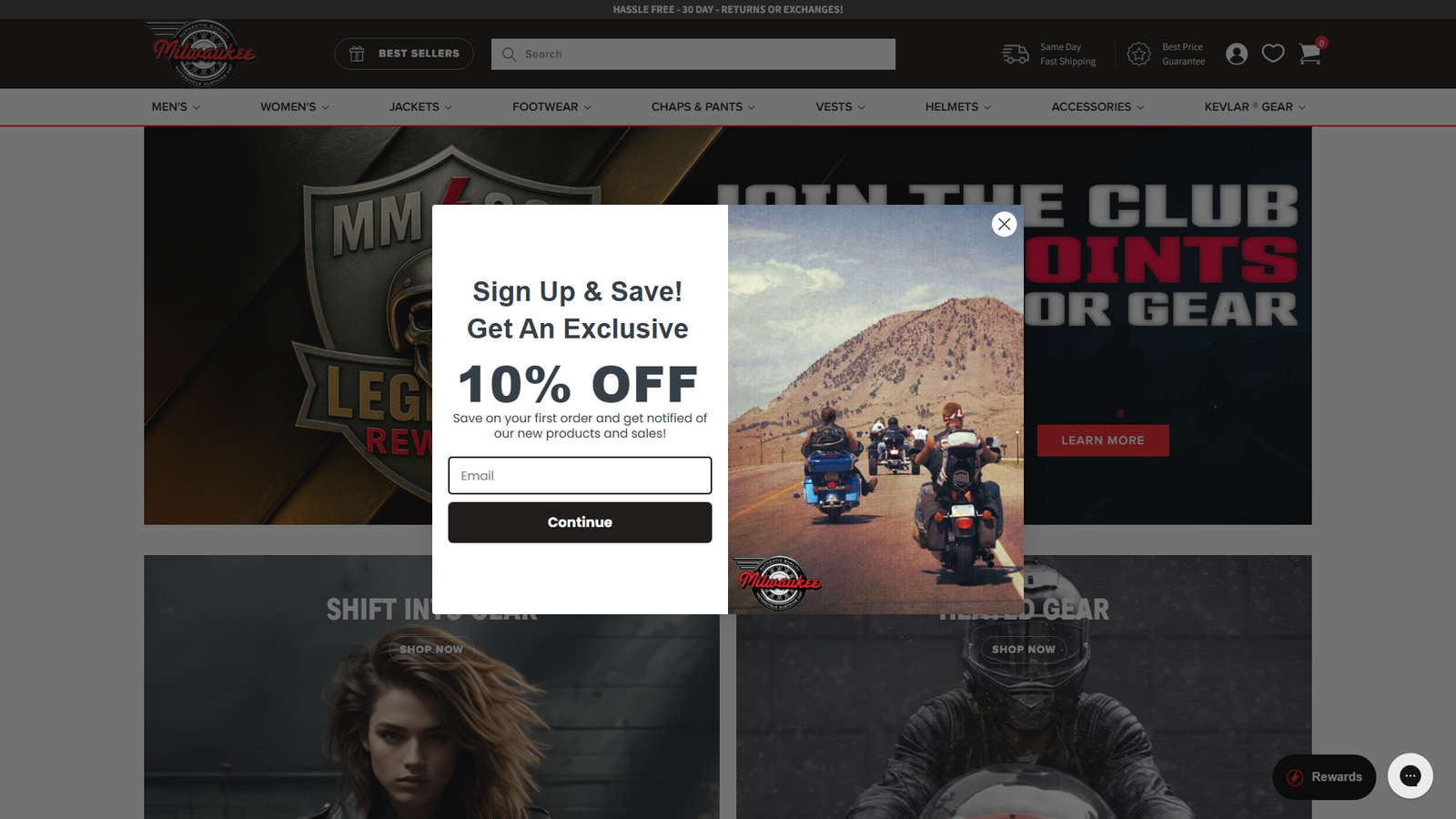 Milwaukee Leather Harley Davidson merchandise wholesale