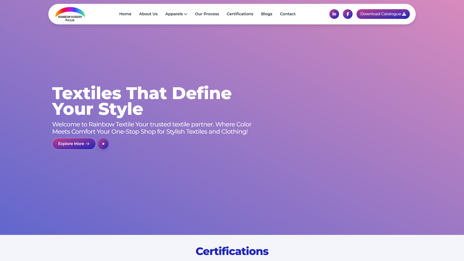 Rainbow Textile fashion wholesalers Pakistan