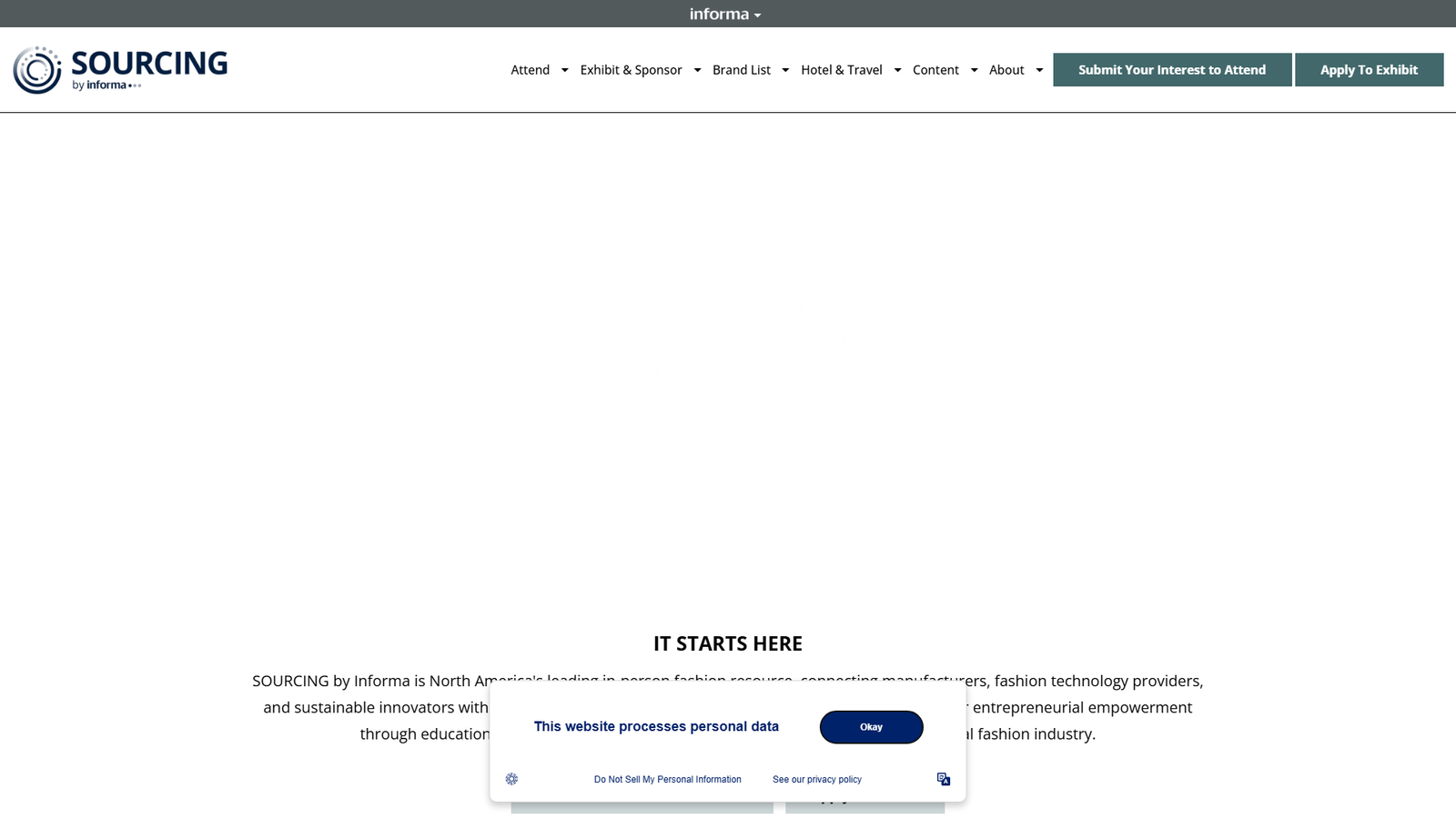 SOURCING by Informa garment industry events
