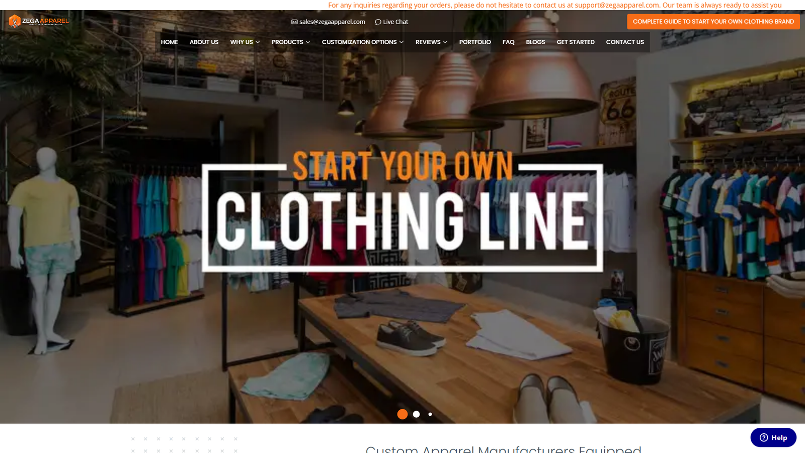 Zega Apparel textile fabrication