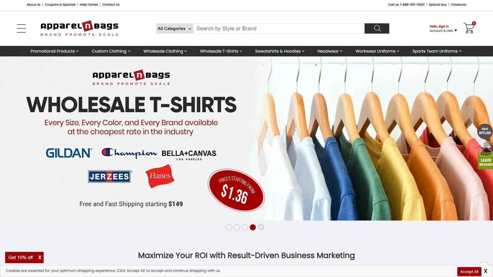 ApparelnBags affordable clothing distributors