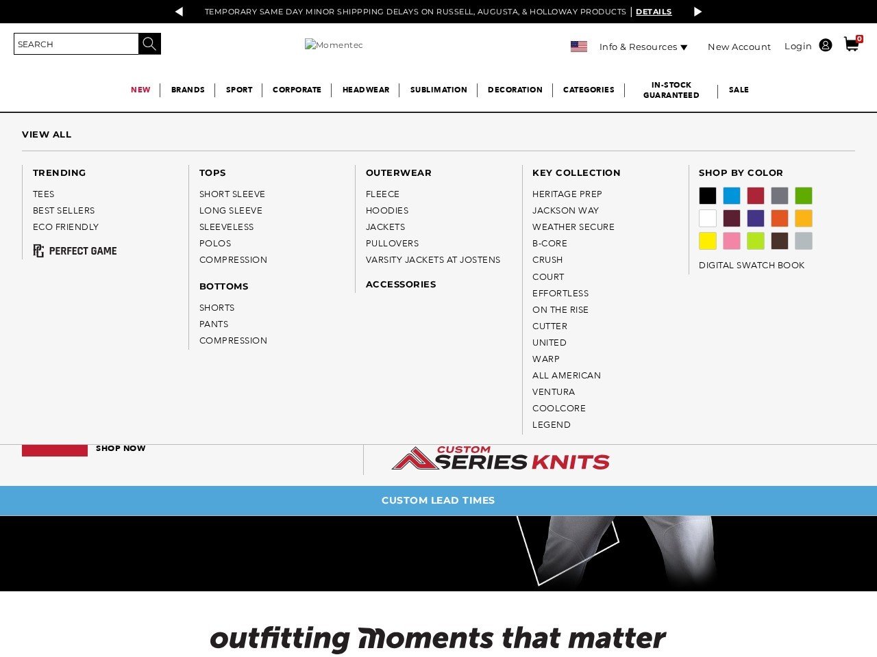 Augusta Sportswear wholesale clothing