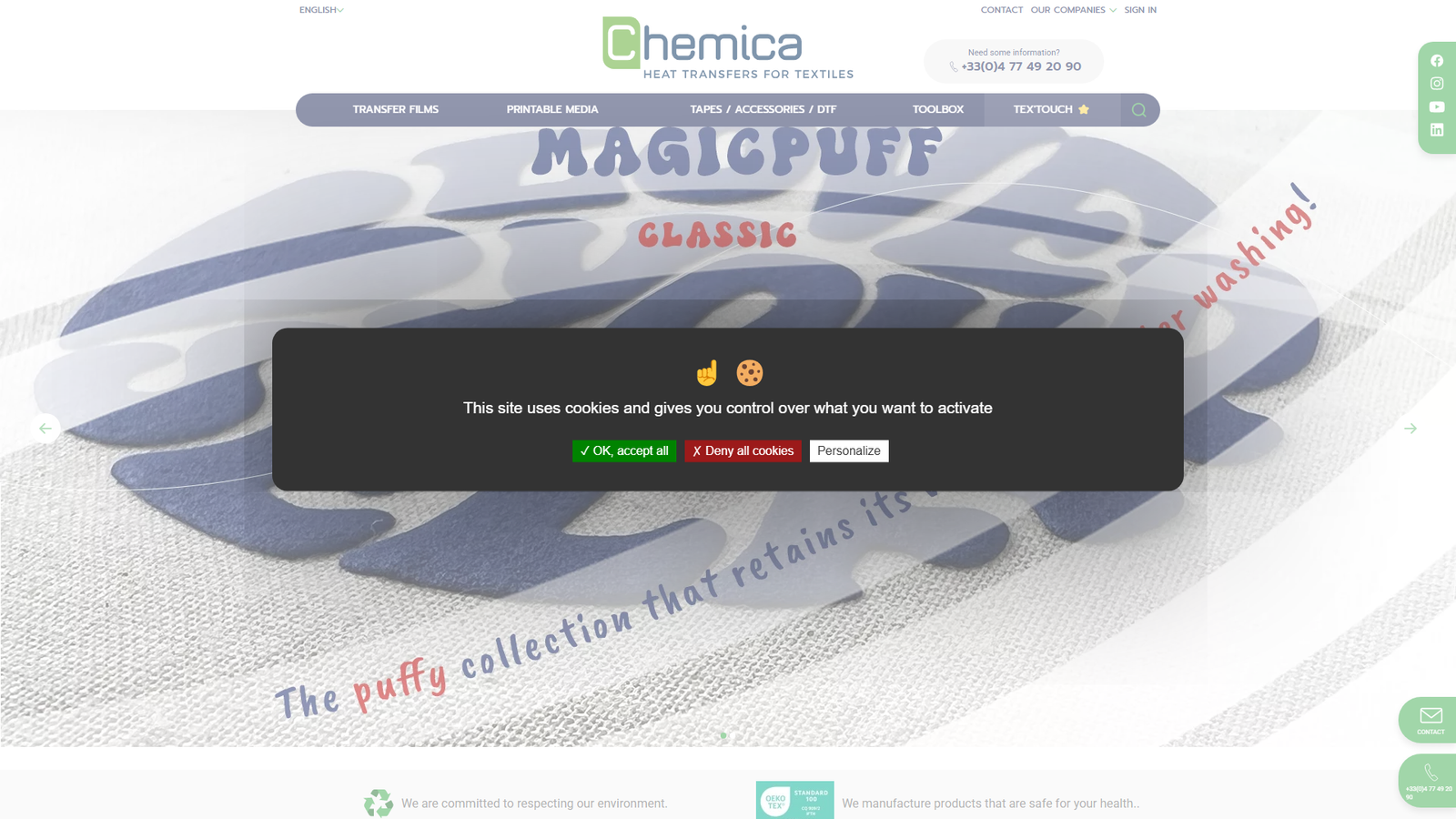 Chemica wholesale apparel vinyl