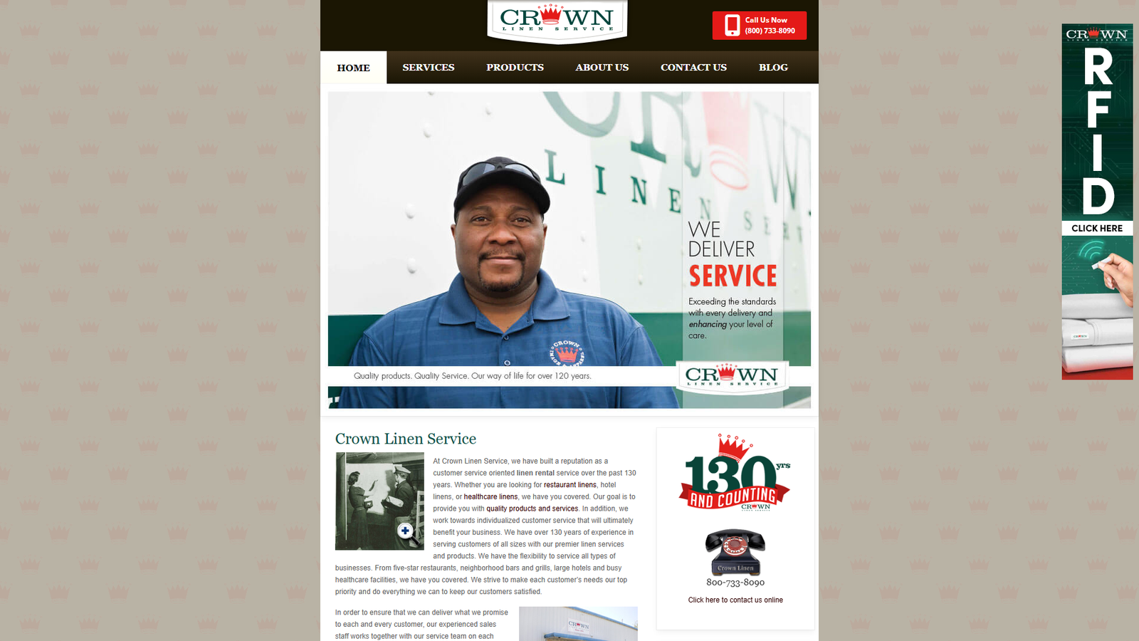 Crown Linen Service table cloth supplier