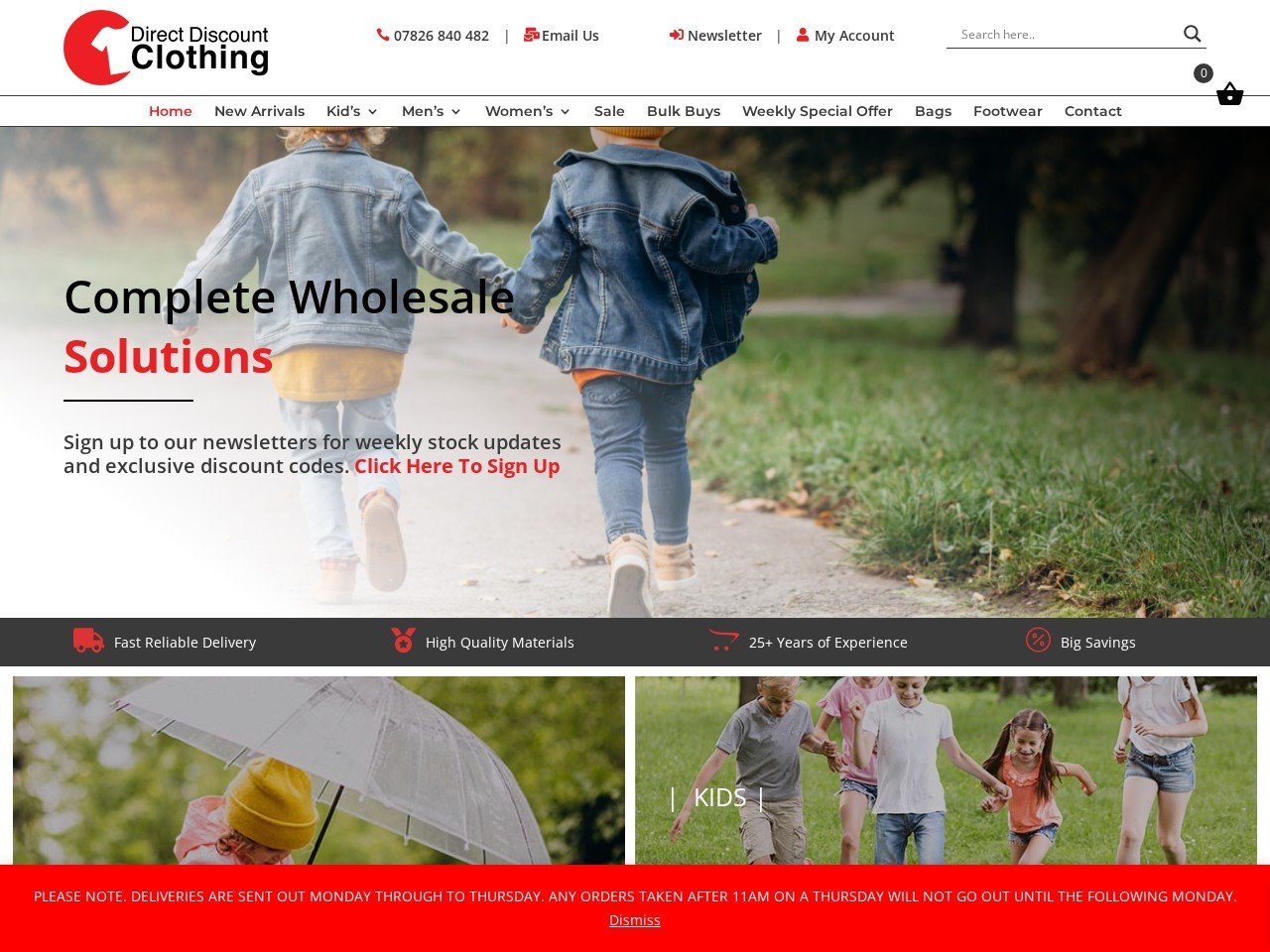 Direct Discount Clothing premium fashion distribution