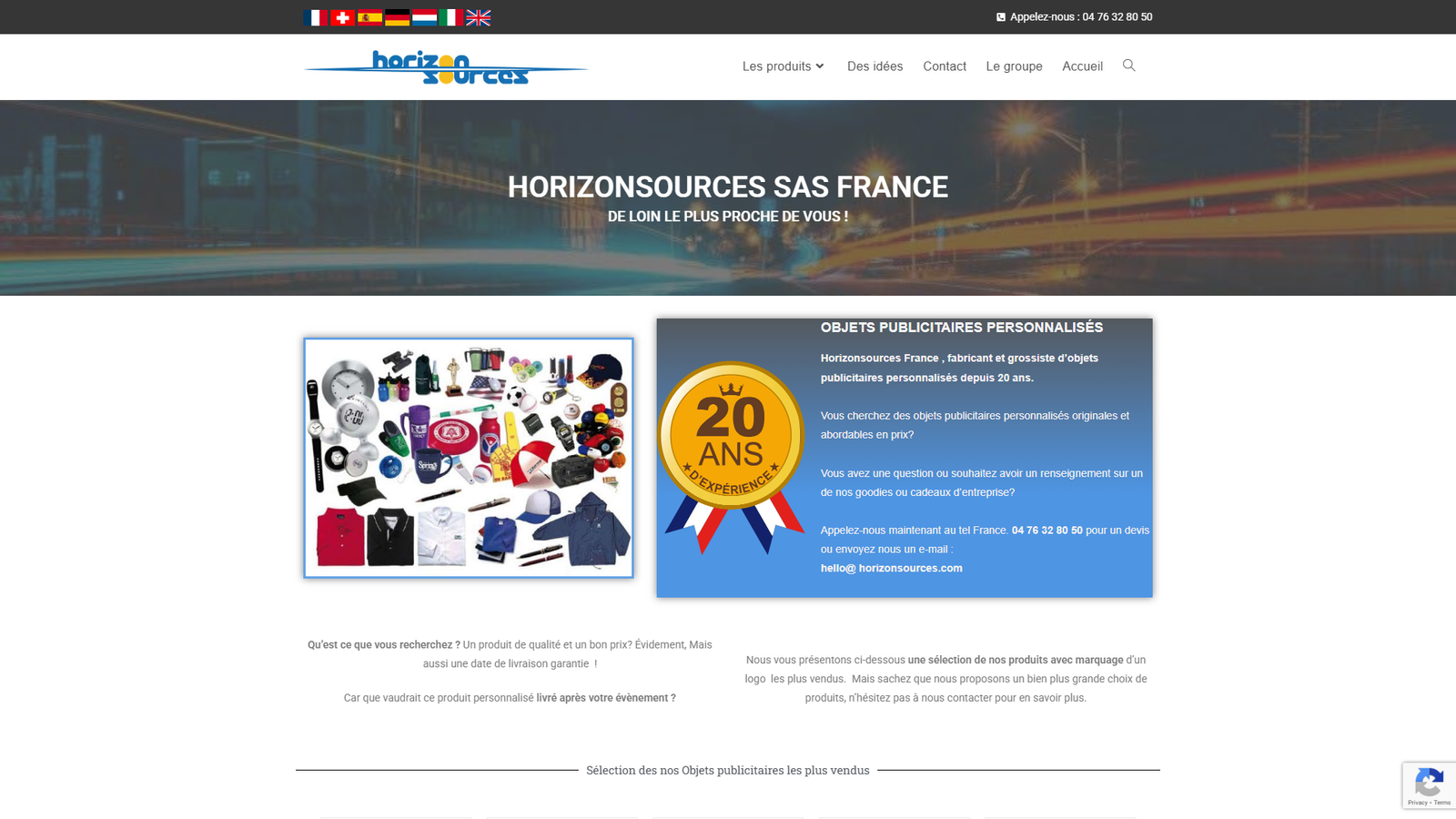 HORIZONSOURCES SAS FRANCE wholesale reusable bags