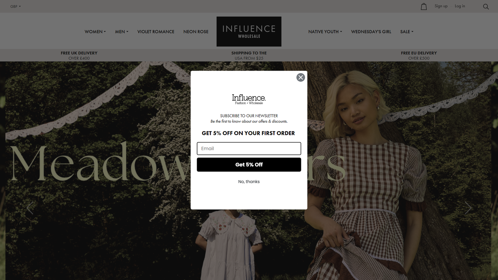 Influence Fashion ladies' apparel wholesale