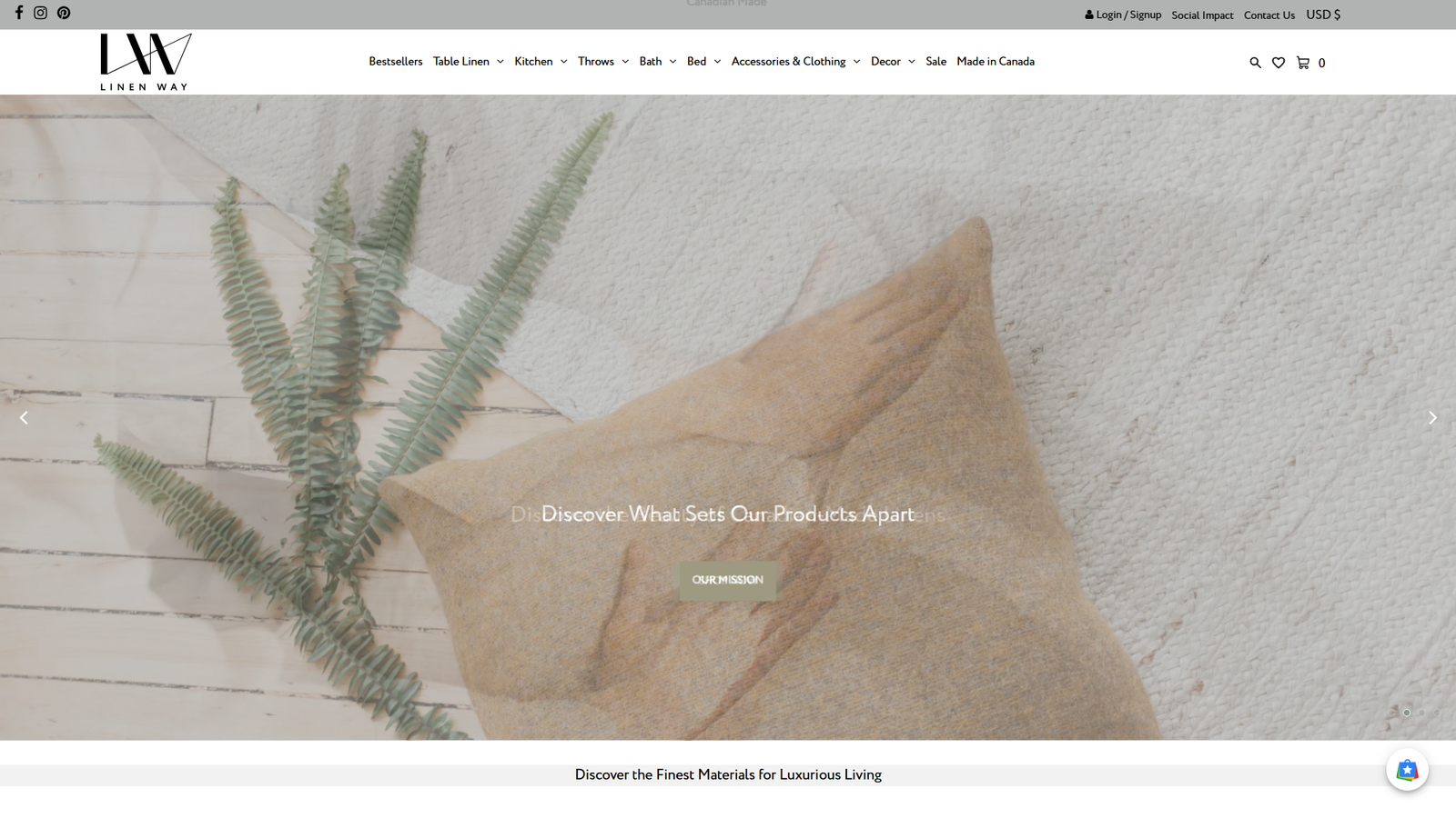 Linen Way tableware production site