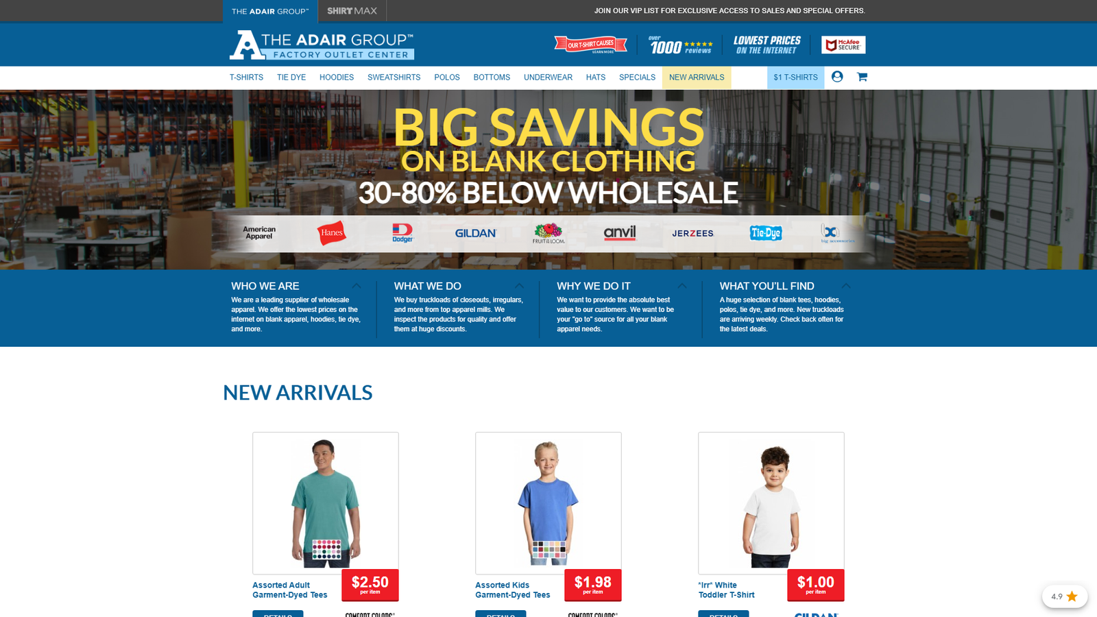 The Adair Group mass clothing suppliers The Adair Group mass clothing suppliers