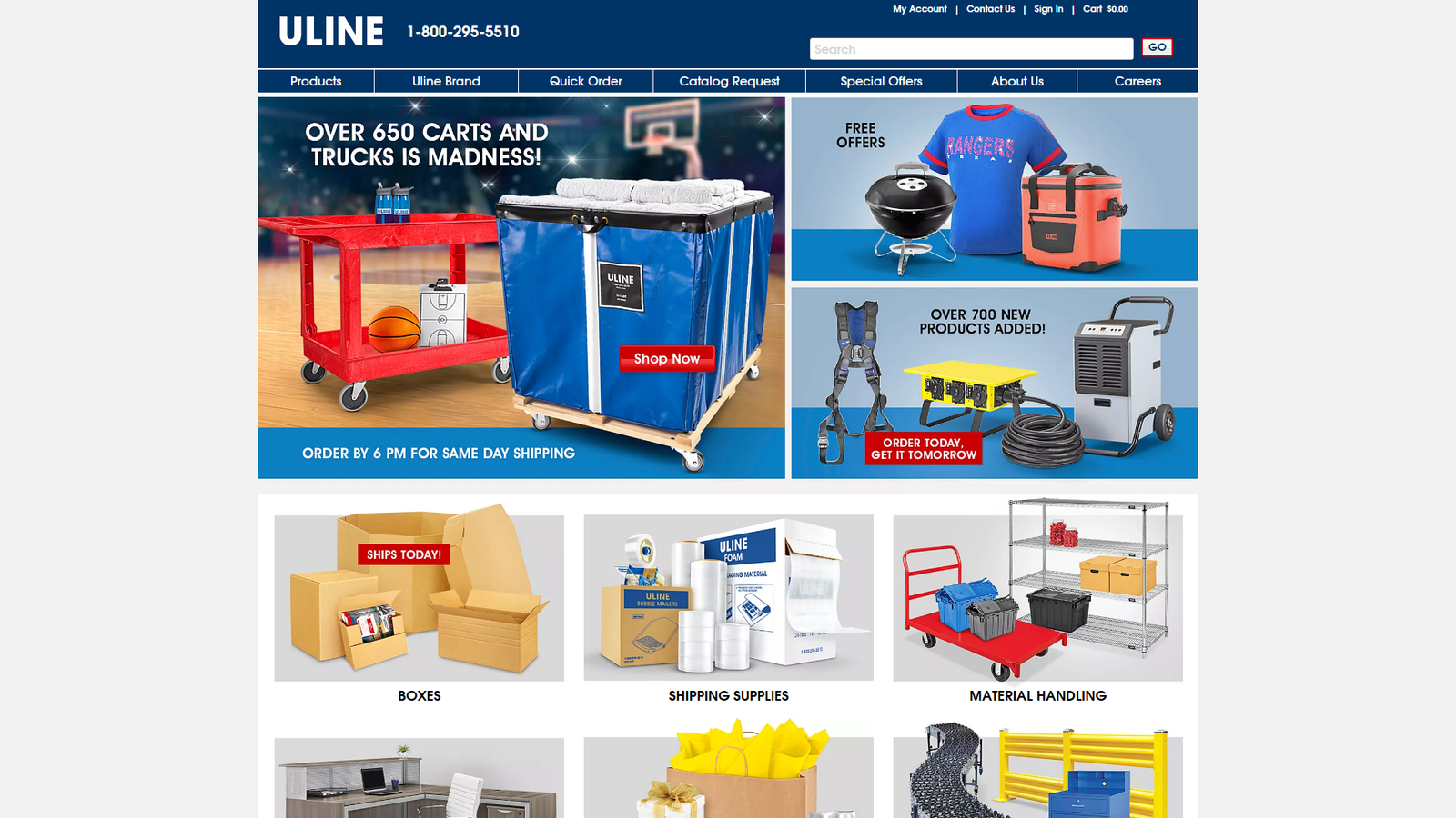 Uline Personal protective equipment providers