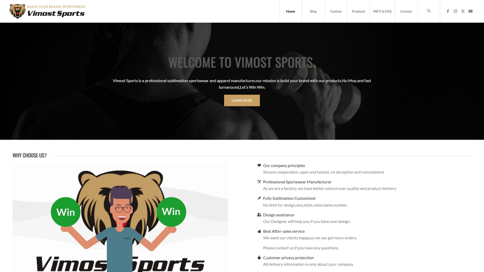 Vimost Sports exercise gear vendors