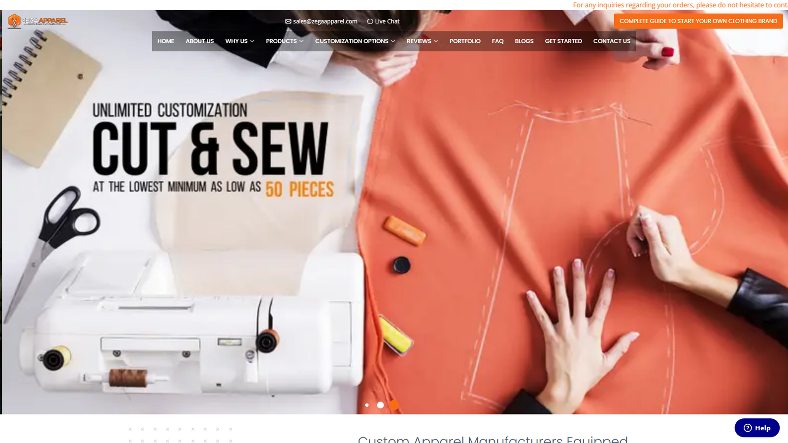 Zega Apparel textile supplier directory