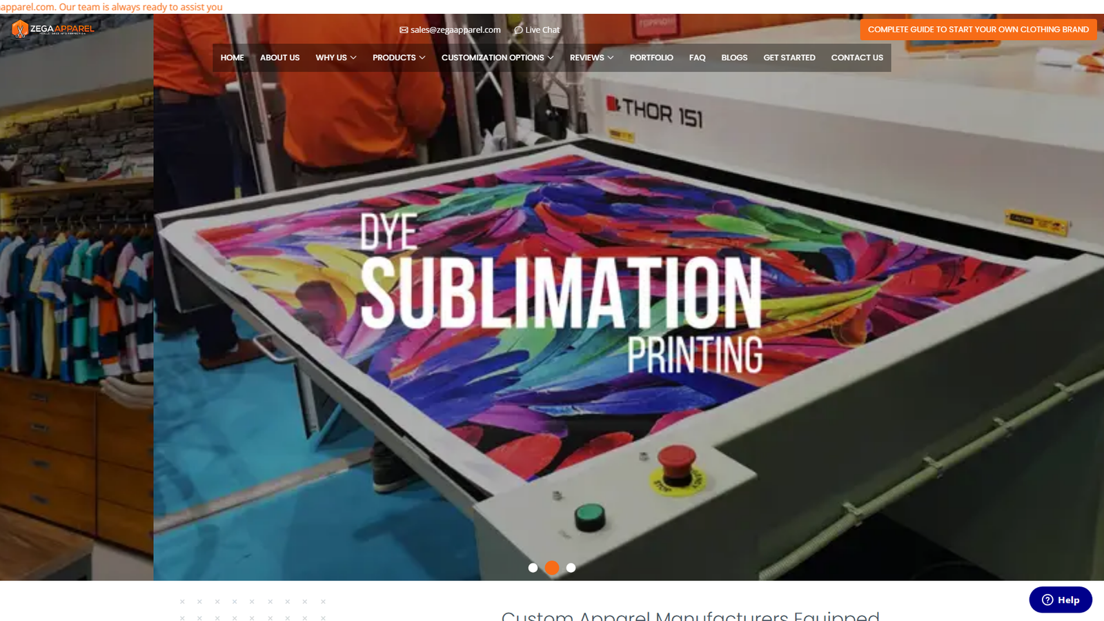 Zega Apparel apparel distribution