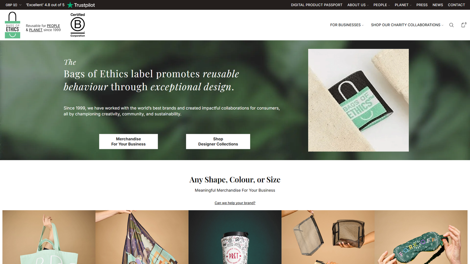 Bags of Ethics discount cloth bags