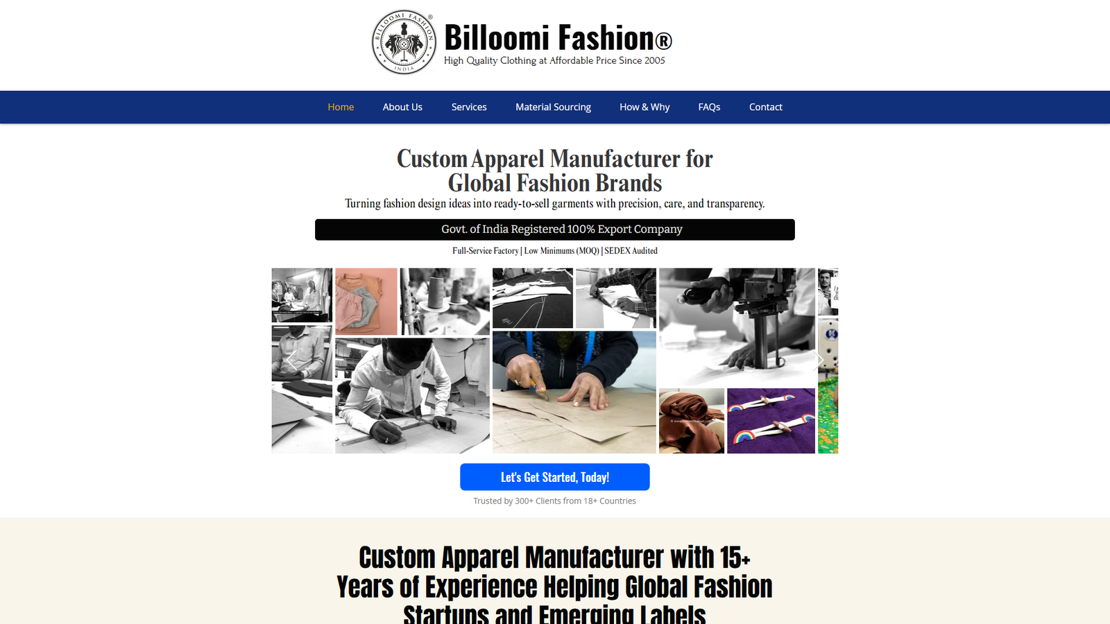 Billoomi Fashion apparel wholesalers