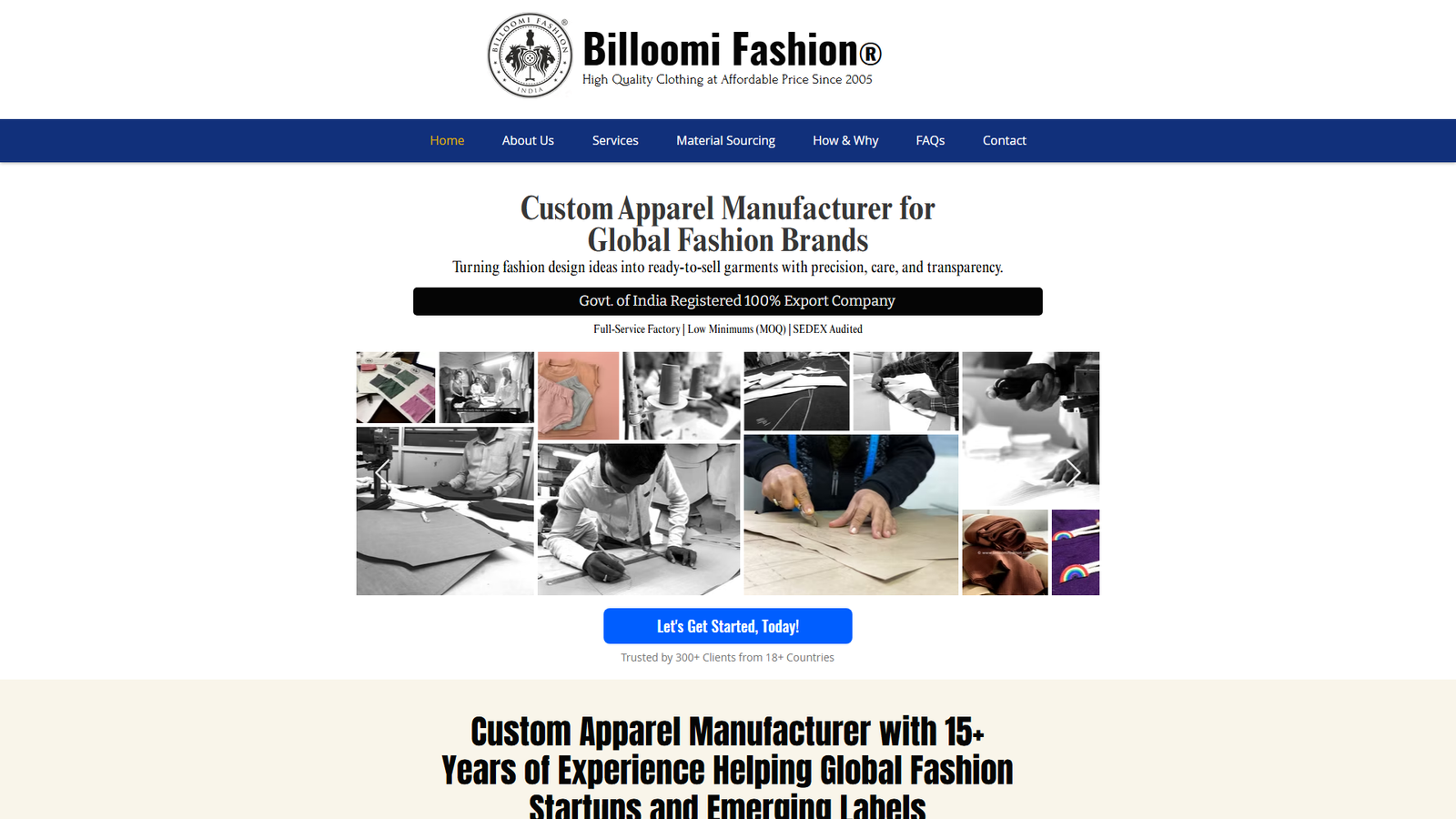 Billoomi Fashion production wear