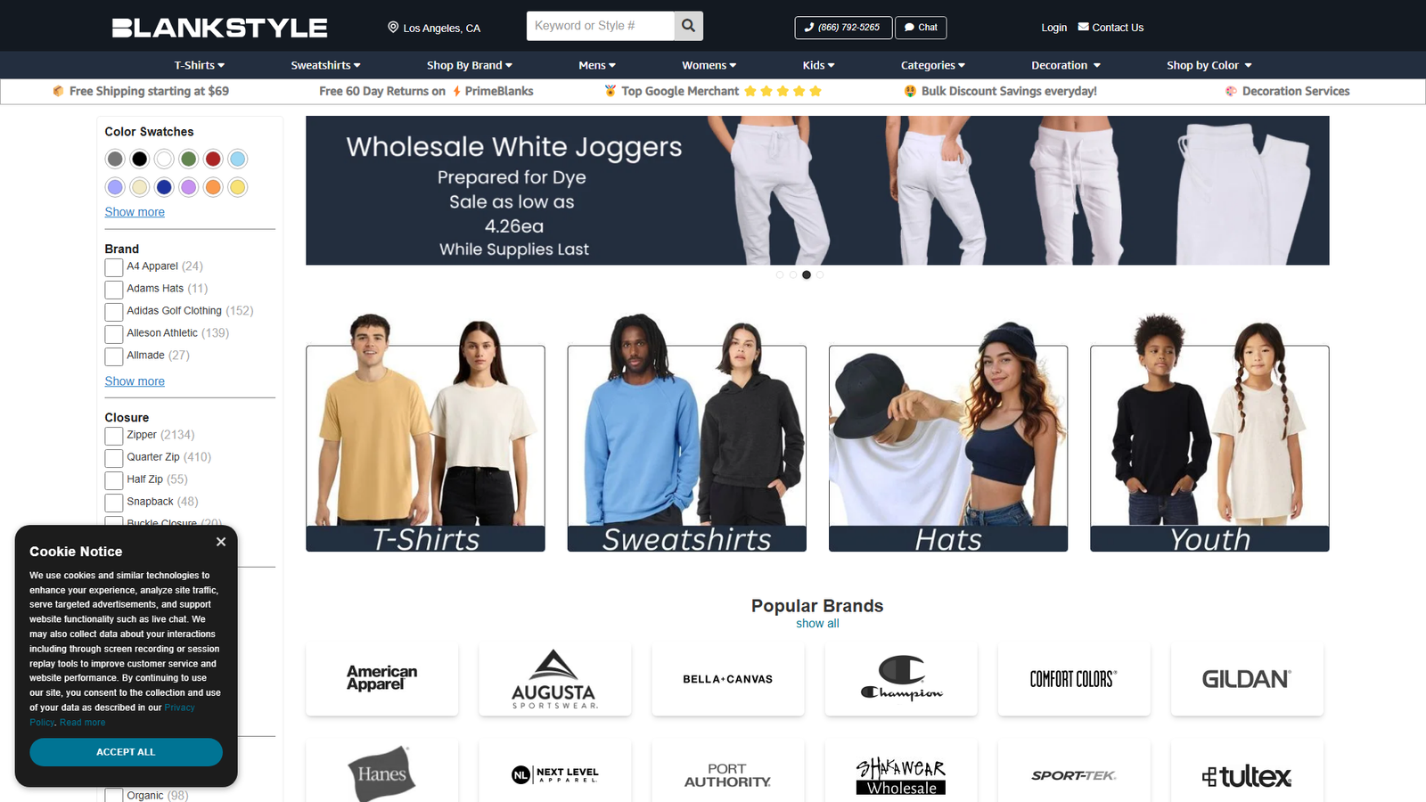 Blankstyle plain clothes supplier