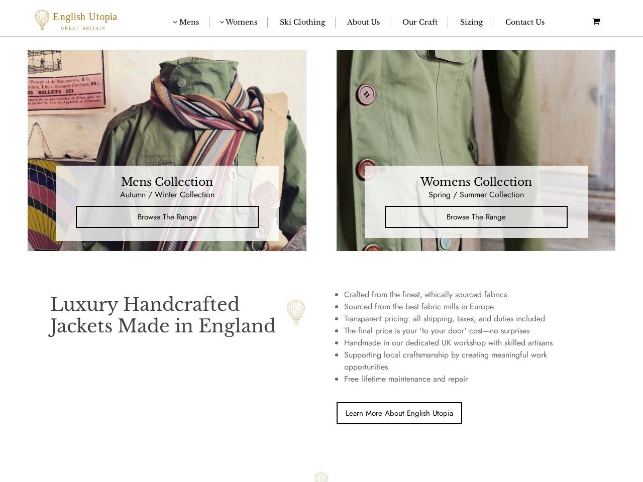 English Utopia English factory fashion