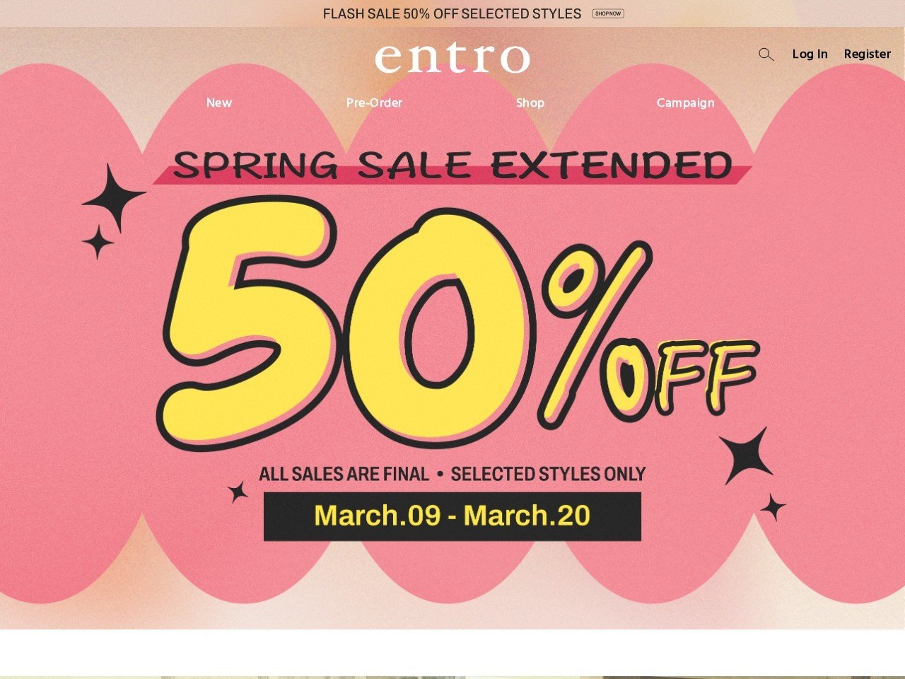 Entro discounted women's wear