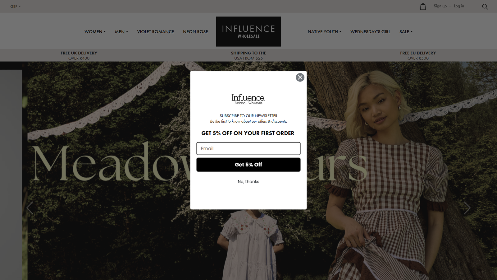 Influence Fashion apparel distribution center