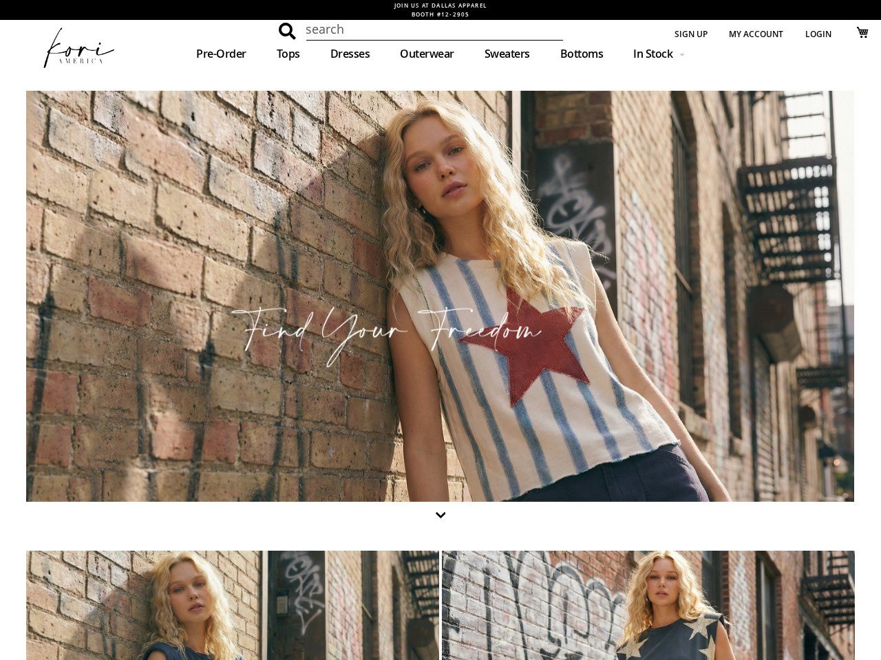 Kori America bloom fashion wholesale