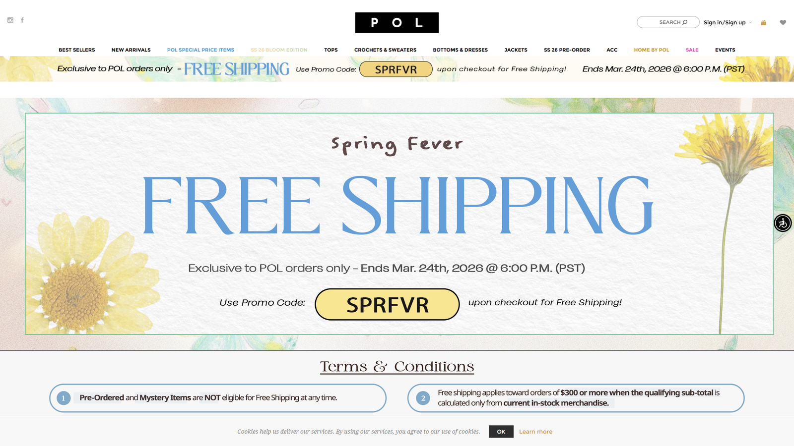 POL Clothing women's boutique suppliers