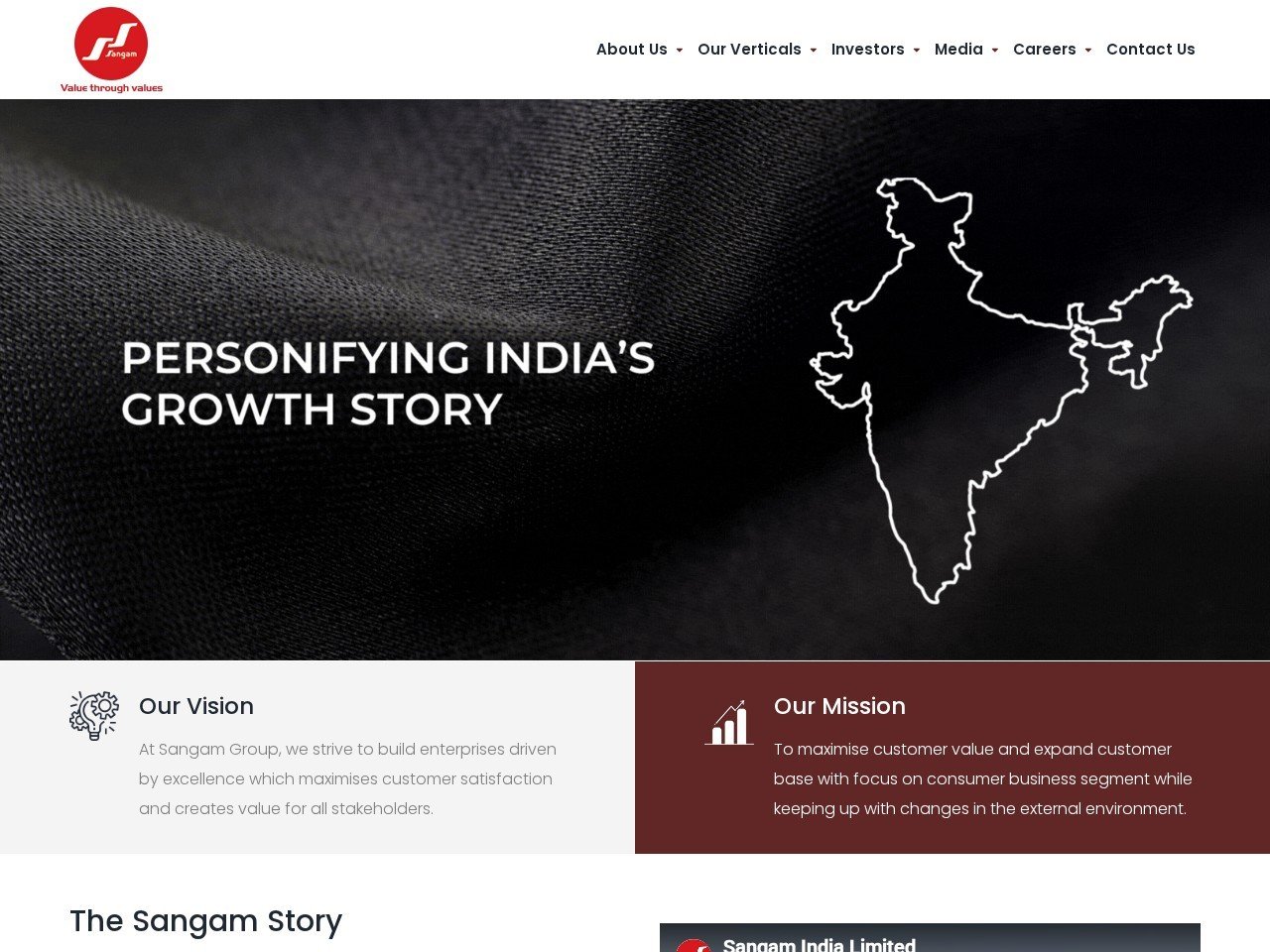 Sangam India Limited Textile industry suppliers