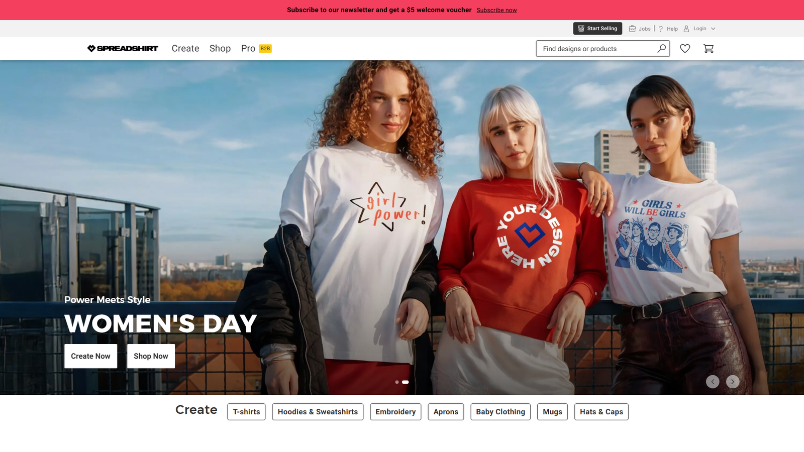 Spreadshirt tailored fashion items